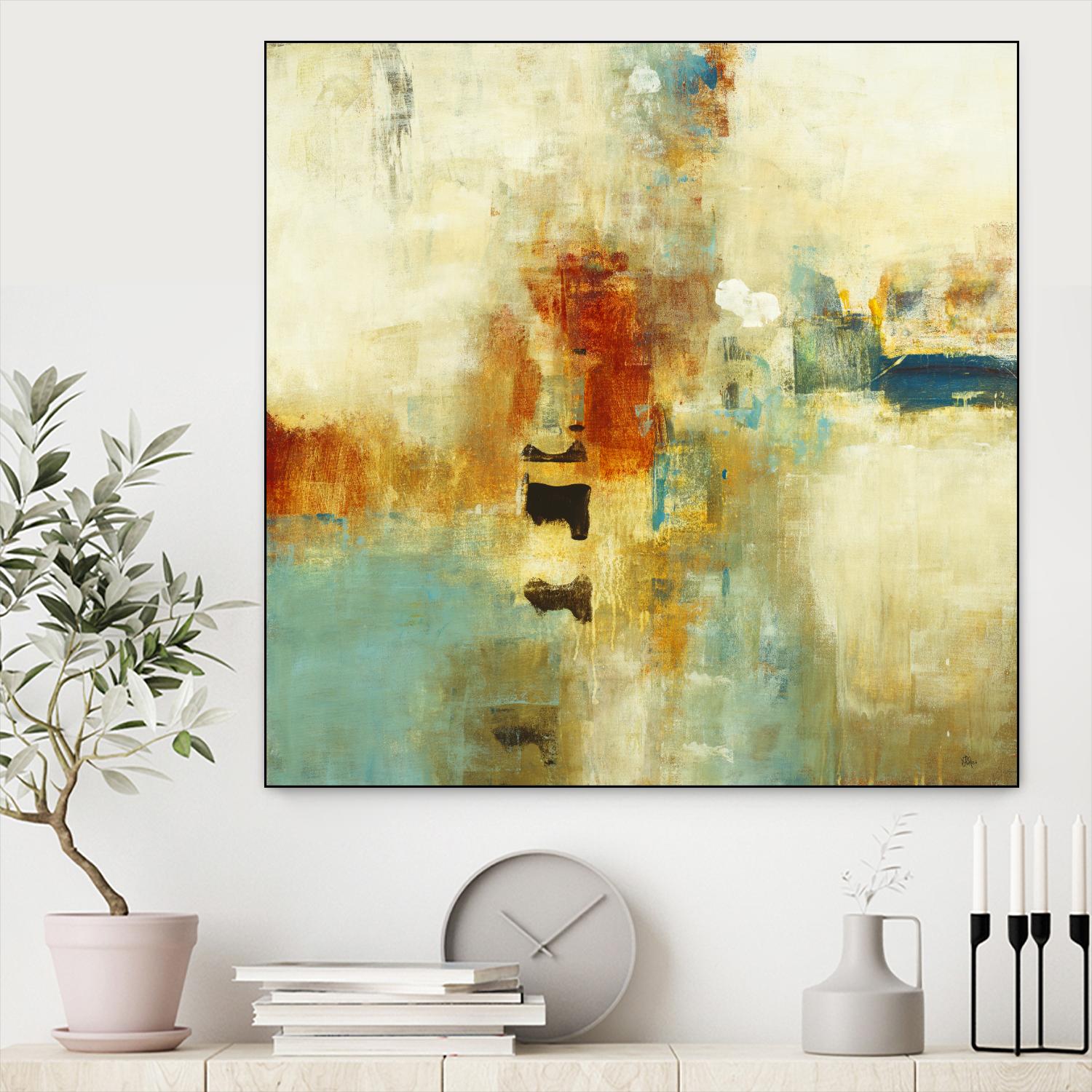 Casual Fling by Lisa Ridgers on GIANT ART - orange abstract