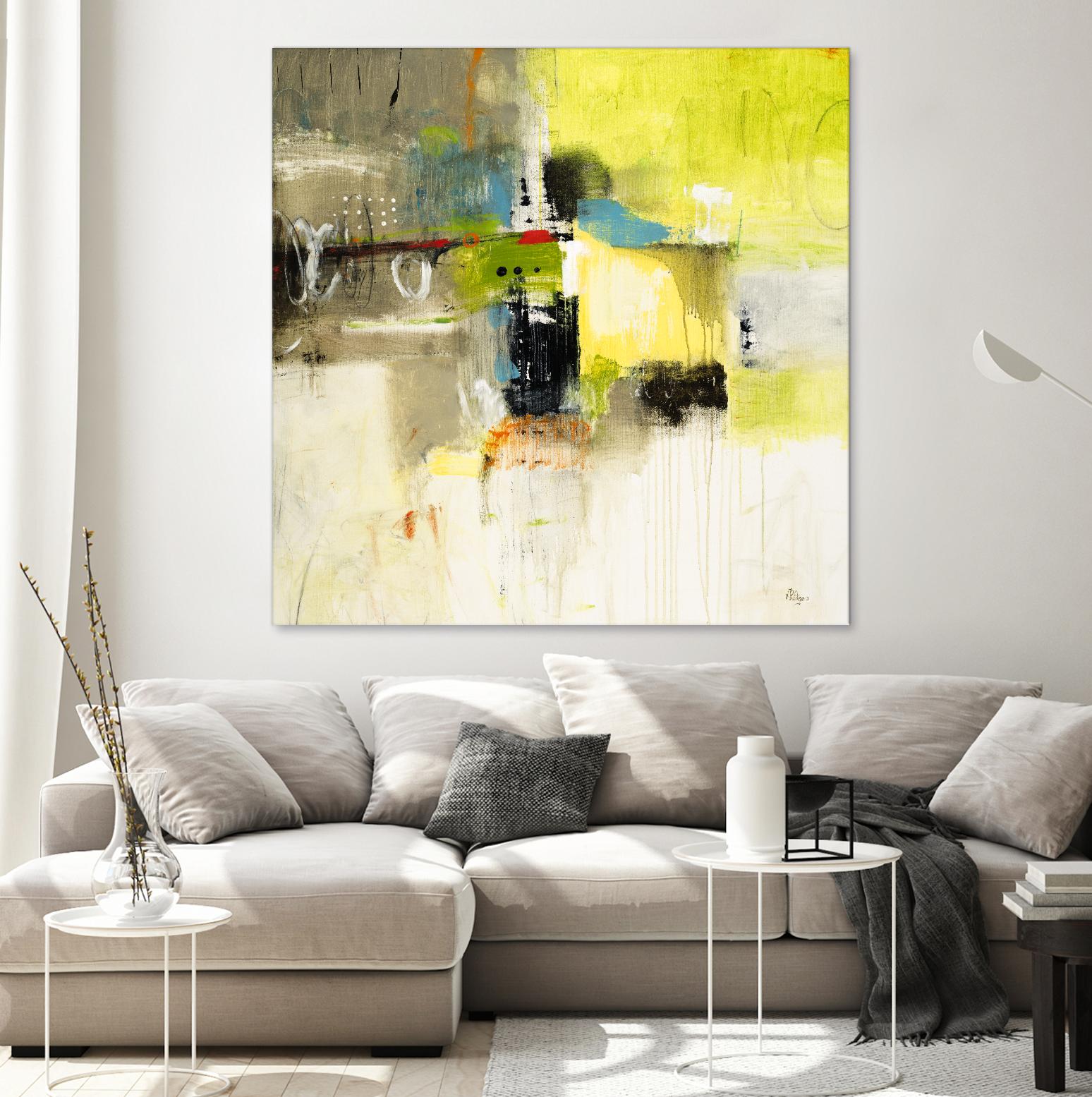 Get Aquainted III by Lisa Ridgers on GIANT ART - beige abstract