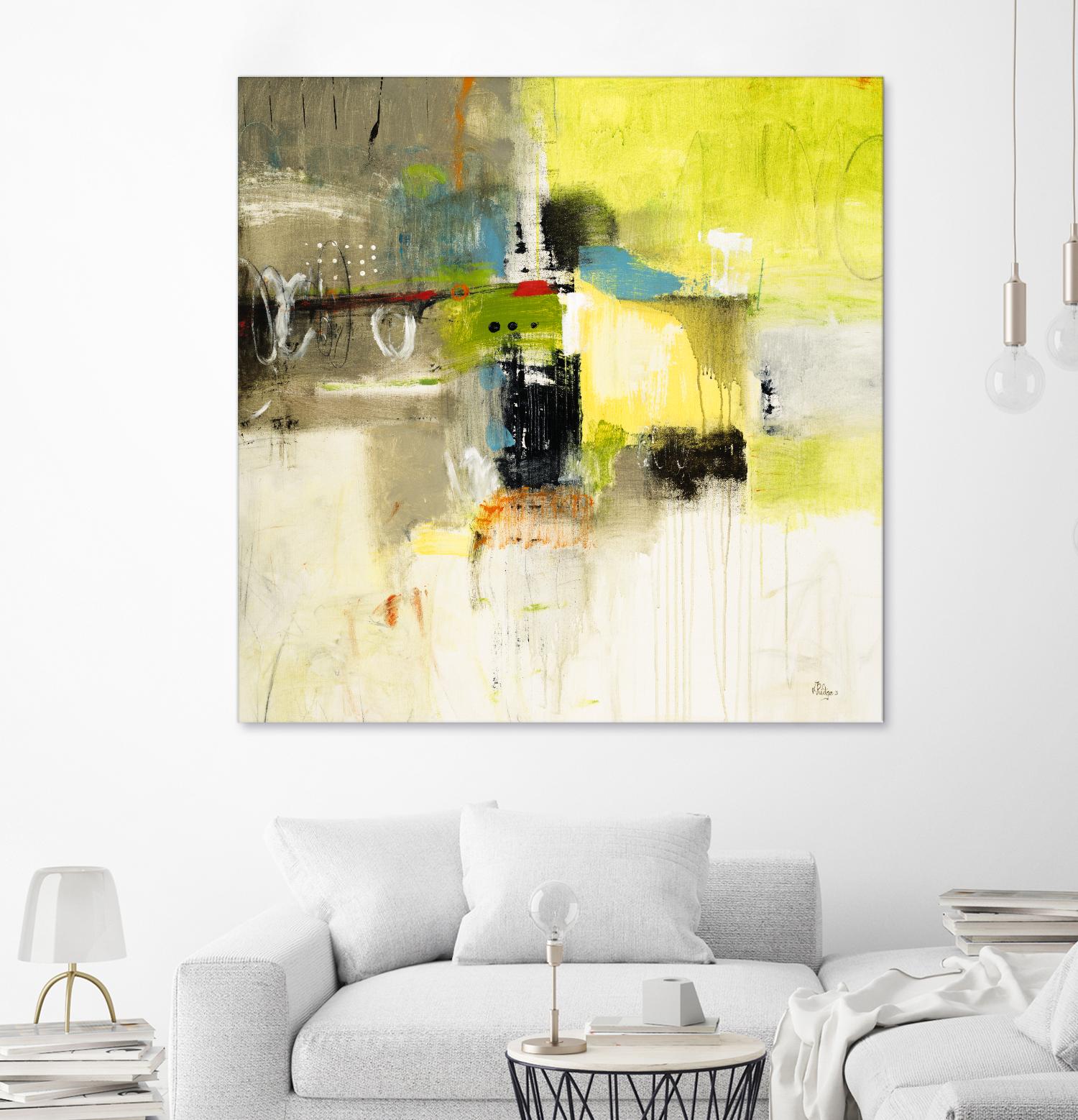 Get Aquainted III by Lisa Ridgers on GIANT ART - beige abstract