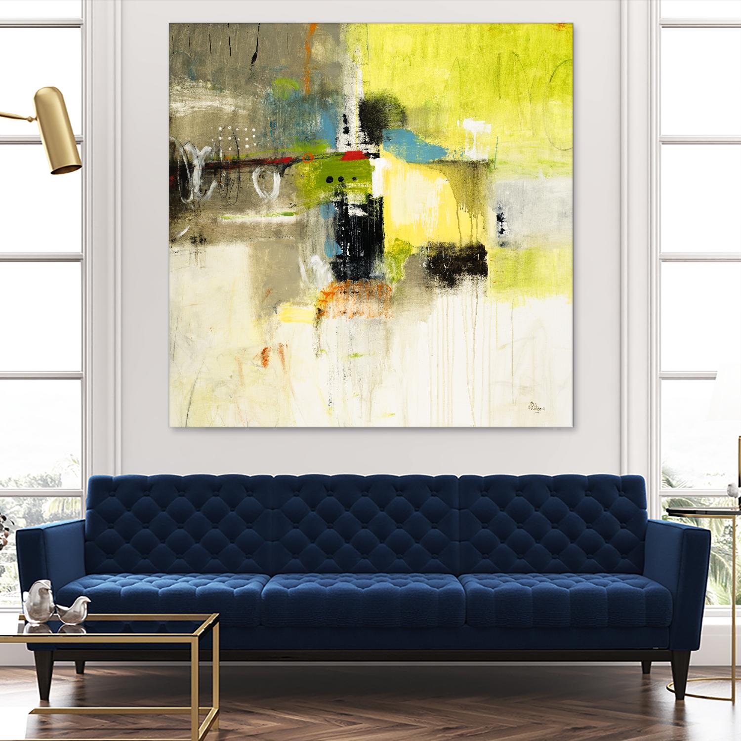 Get Aquainted III by Lisa Ridgers on GIANT ART - beige abstract