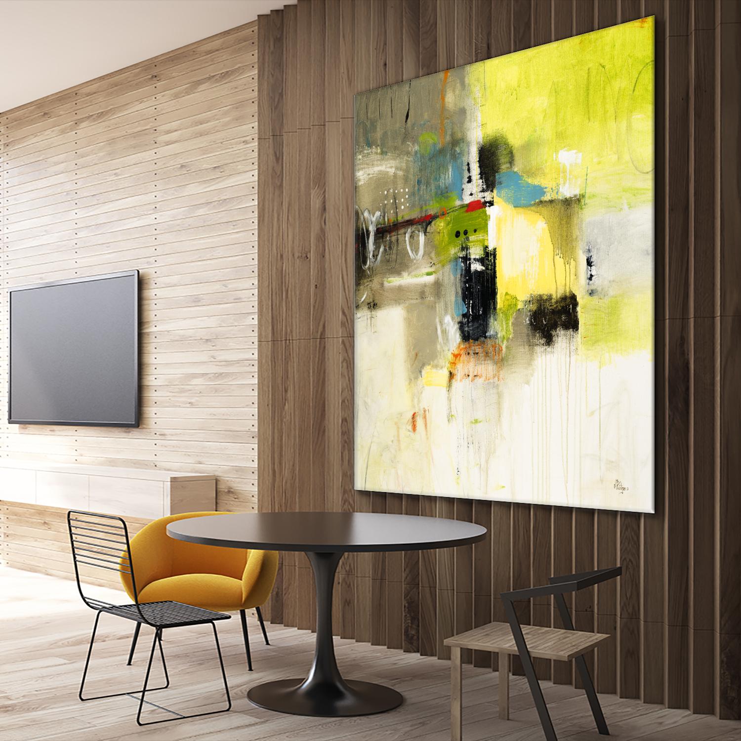 Get Aquainted III by Lisa Ridgers on GIANT ART - beige abstract