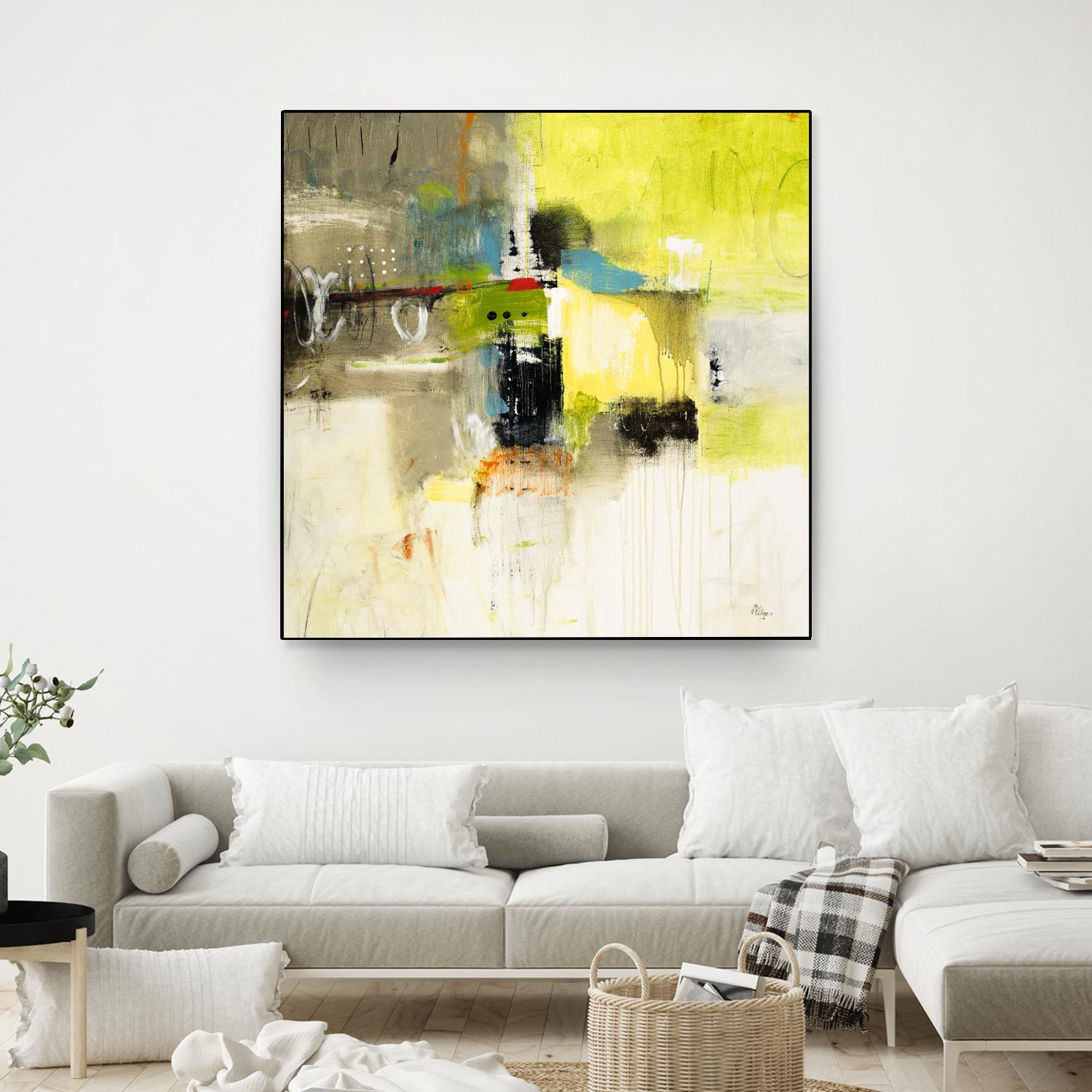 Get Aquainted III by Lisa Ridgers on GIANT ART - beige abstract