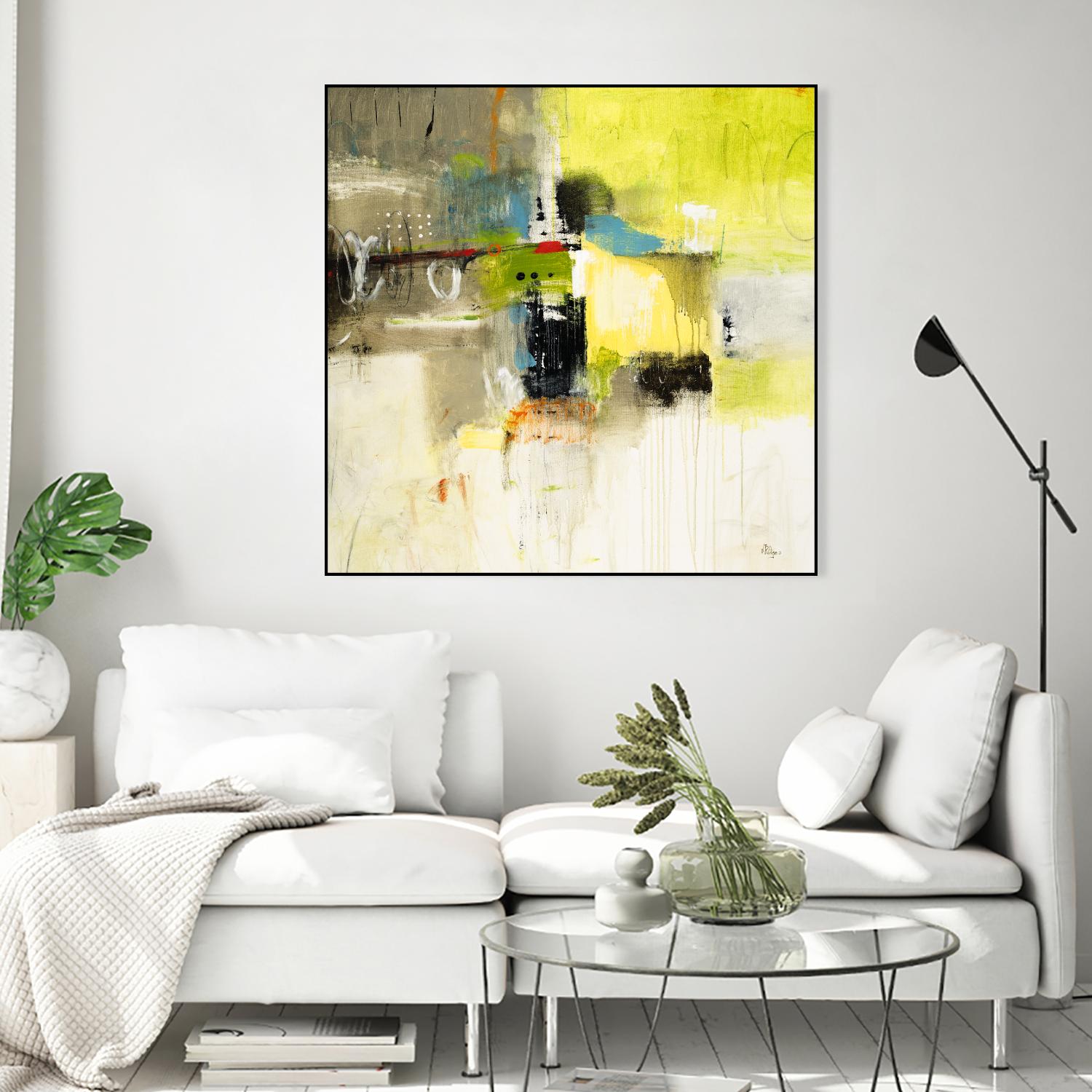 Get Aquainted III by Lisa Ridgers on GIANT ART - beige abstract