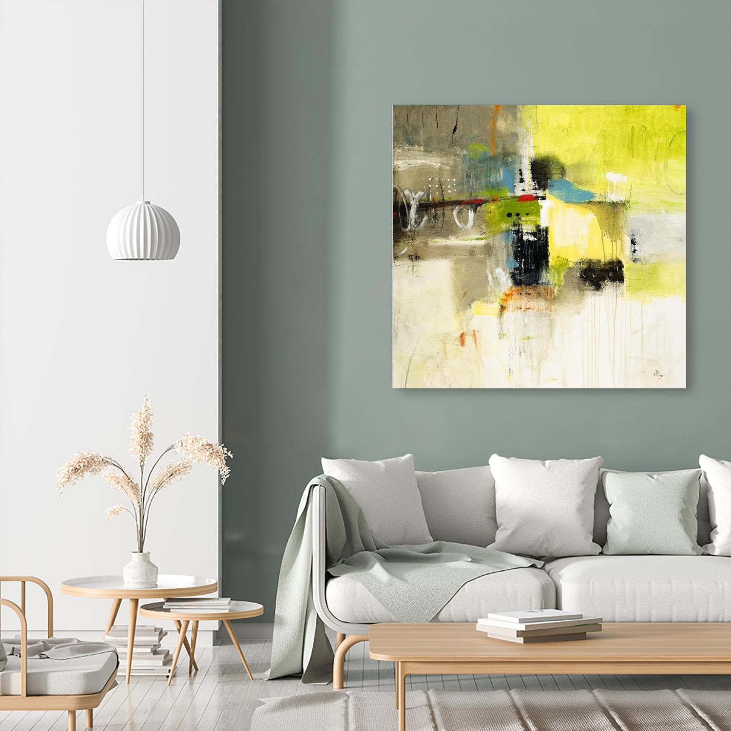 Get Aquainted III by Lisa Ridgers on GIANT ART - beige abstract