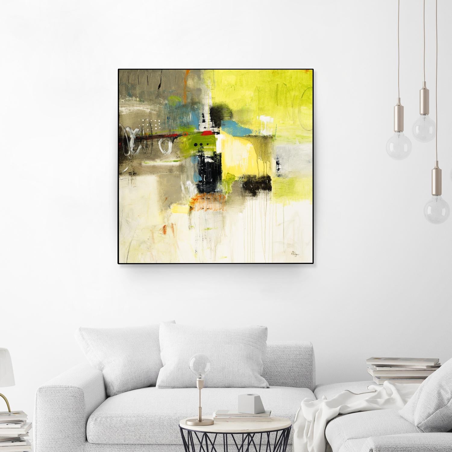 Get Aquainted III by Lisa Ridgers on GIANT ART - beige abstract