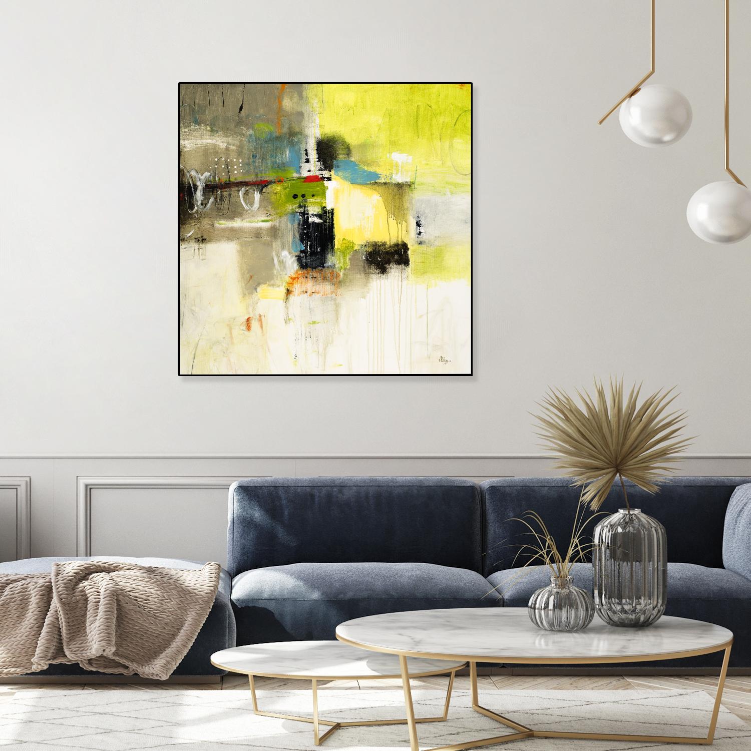 Get Aquainted III by Lisa Ridgers on GIANT ART - beige abstract