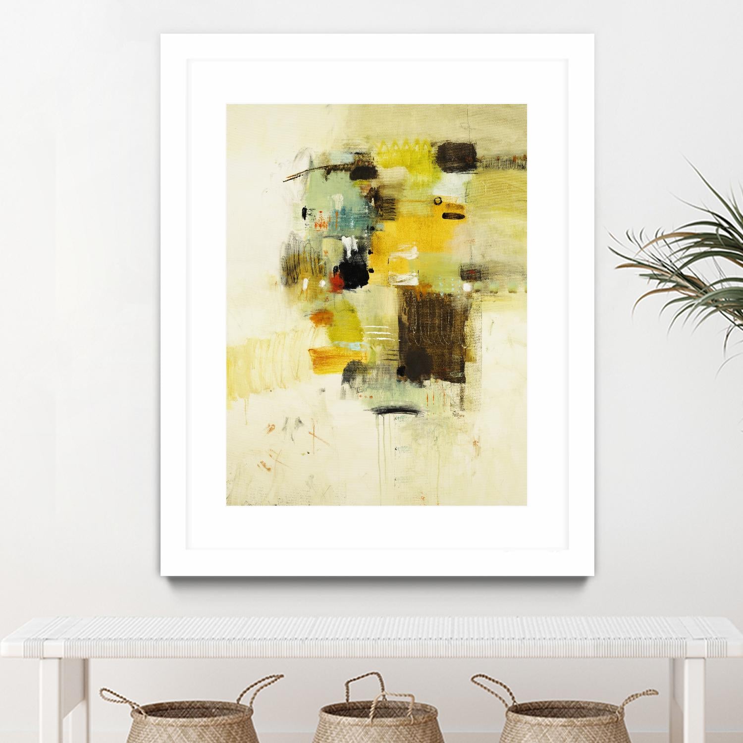 Get Aquainted I by Lisa Ridgers on GIANT ART - beige abstract