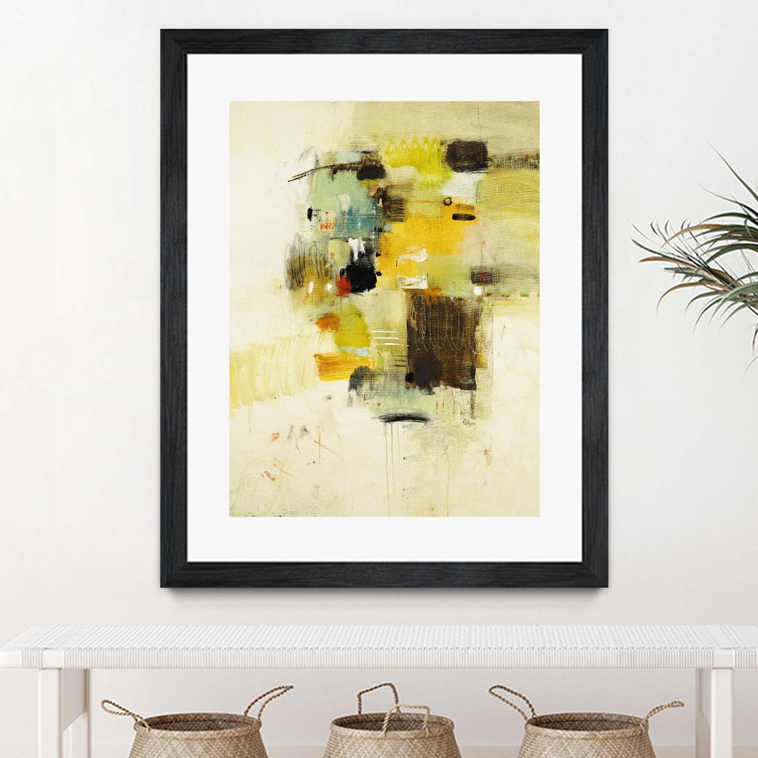 Get Aquainted I by Lisa Ridgers on GIANT ART - beige abstract