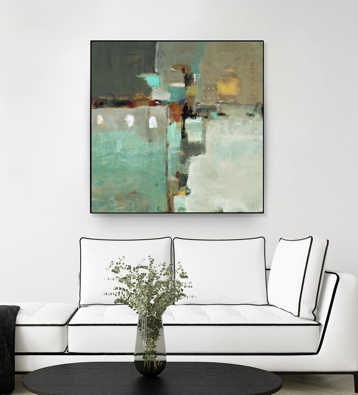 Crossroads II by Lisa Ridgers on GIANT ART - grey abstract