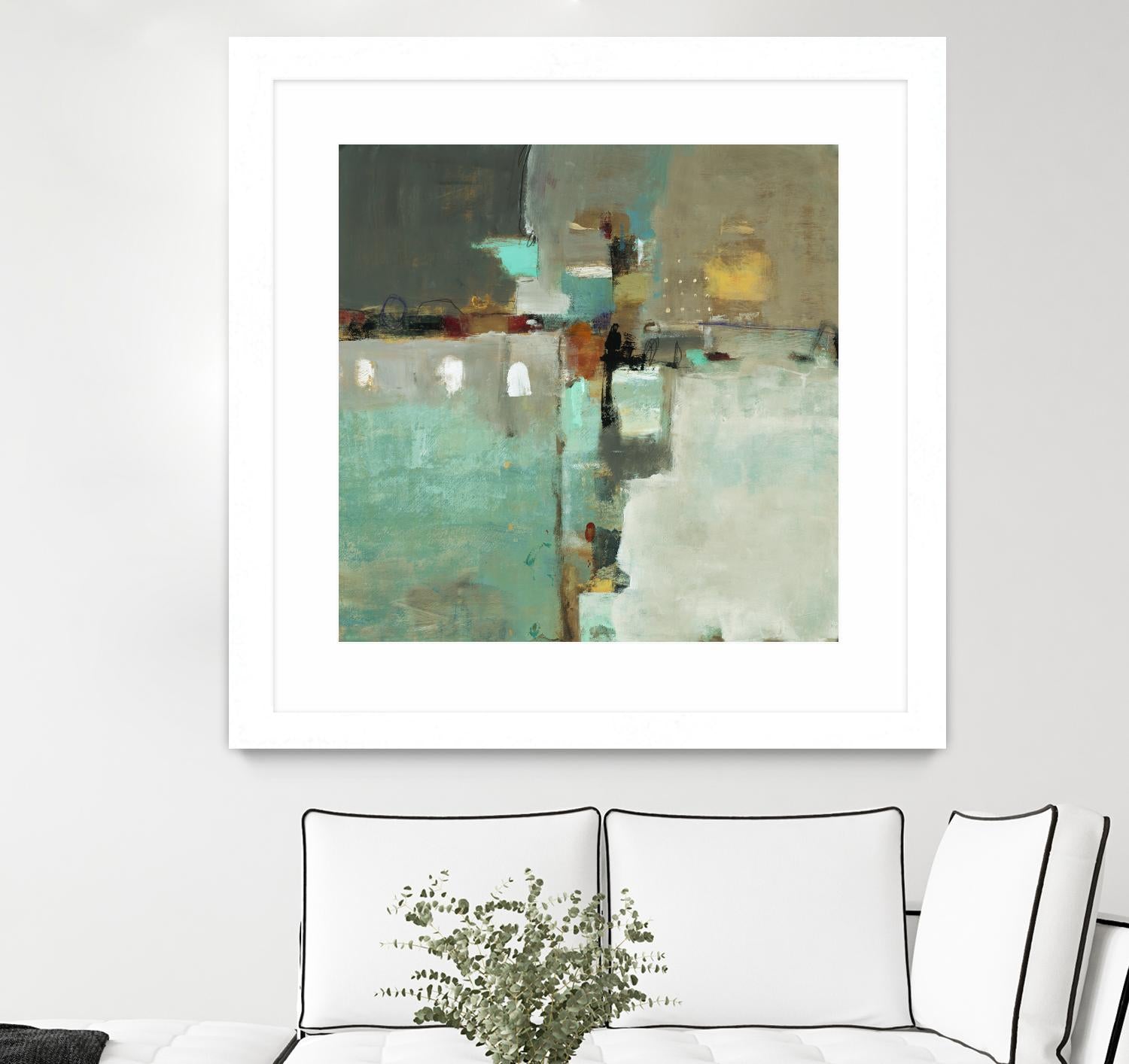 Crossroads II by Lisa Ridgers on GIANT ART - grey abstract