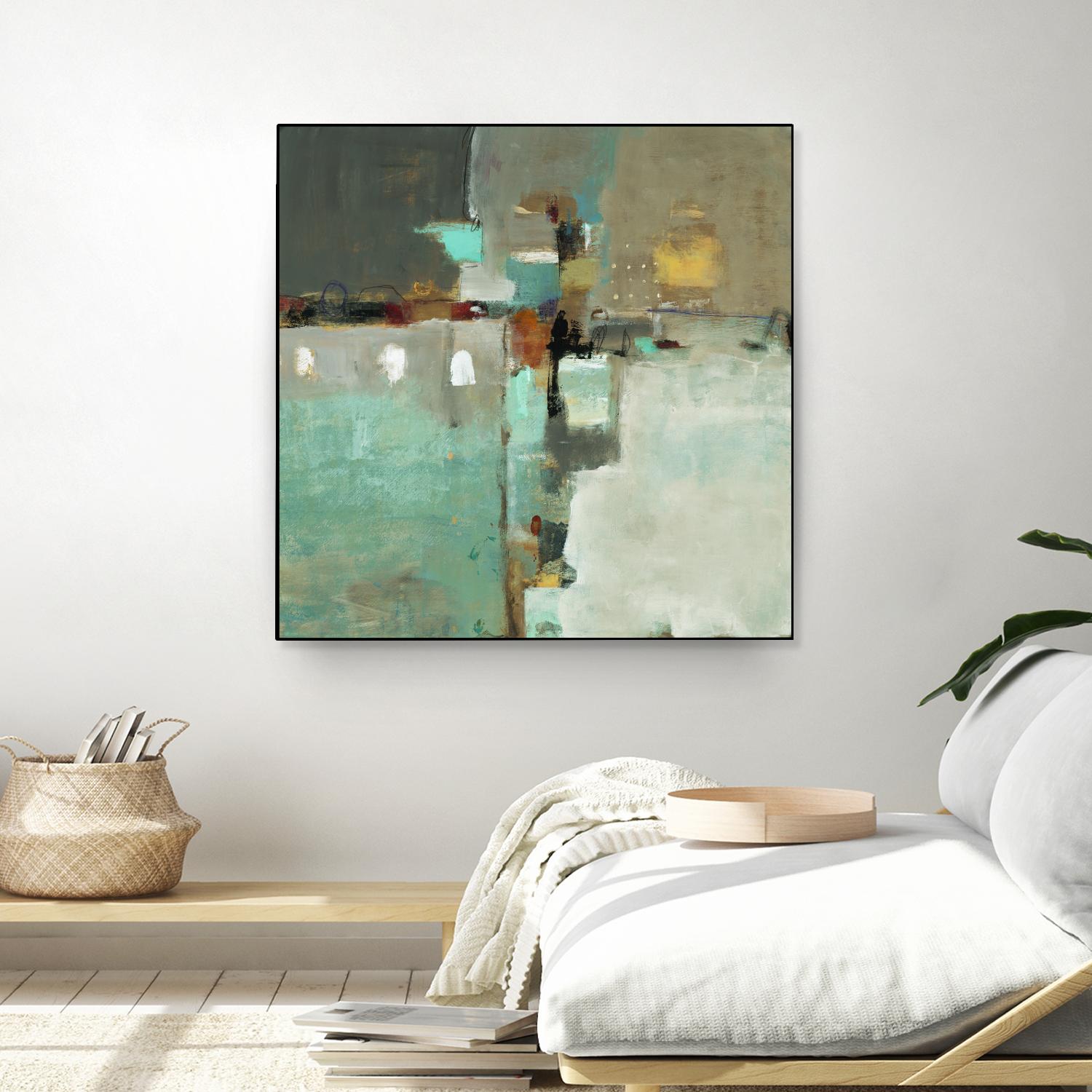 Crossroads II by Lisa Ridgers on GIANT ART - grey abstract