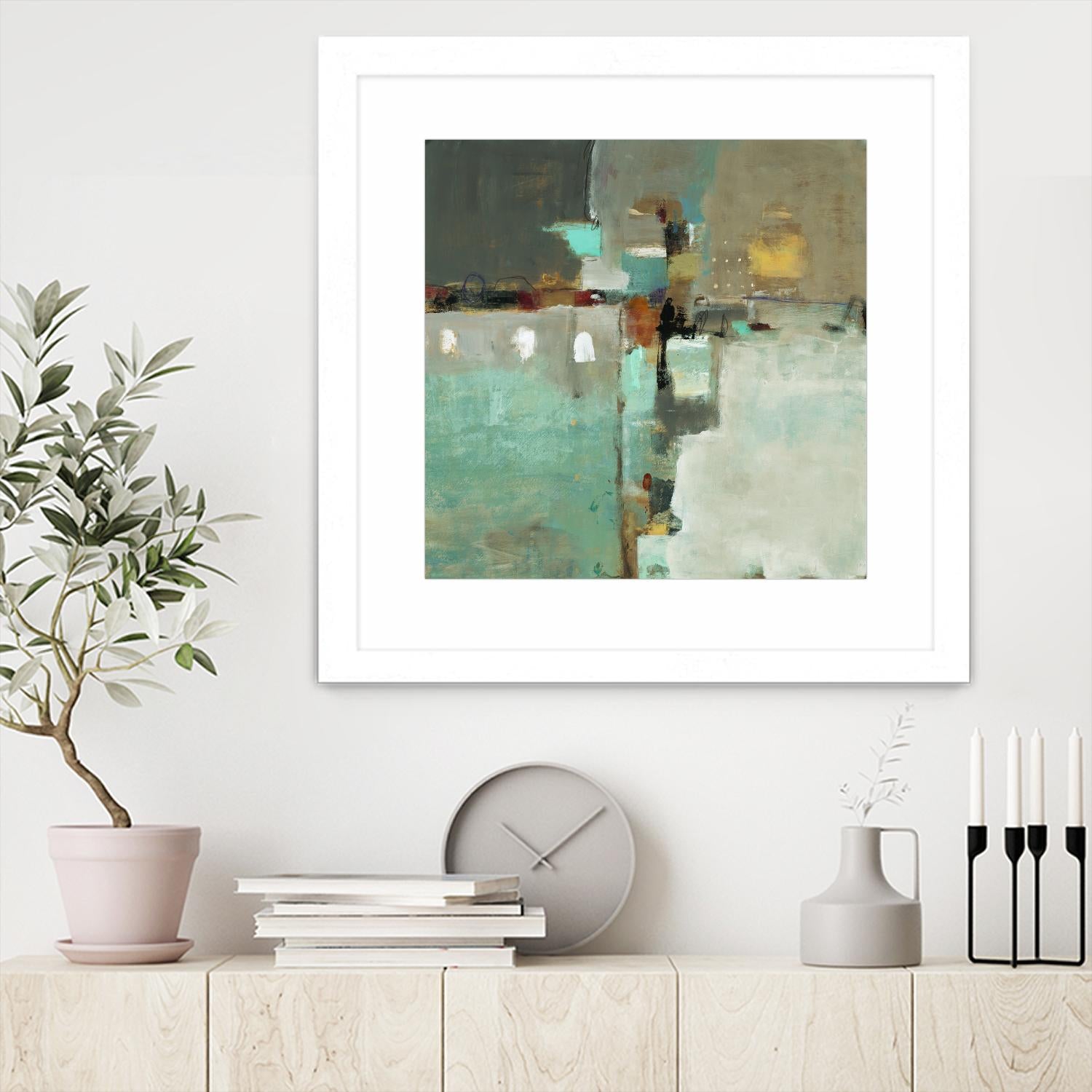 Crossroads II by Lisa Ridgers on GIANT ART - grey abstract