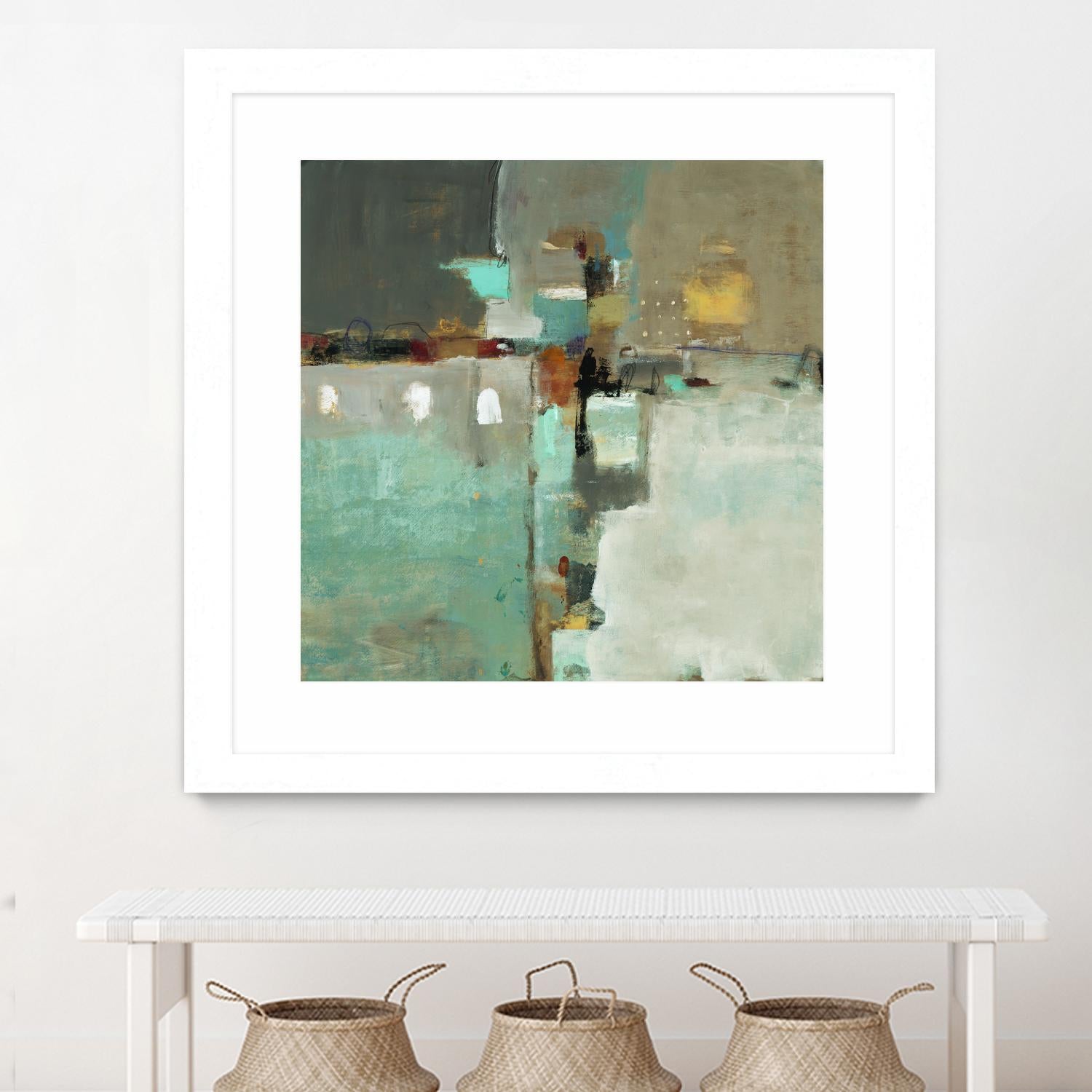 Crossroads II by Lisa Ridgers on GIANT ART - grey abstract