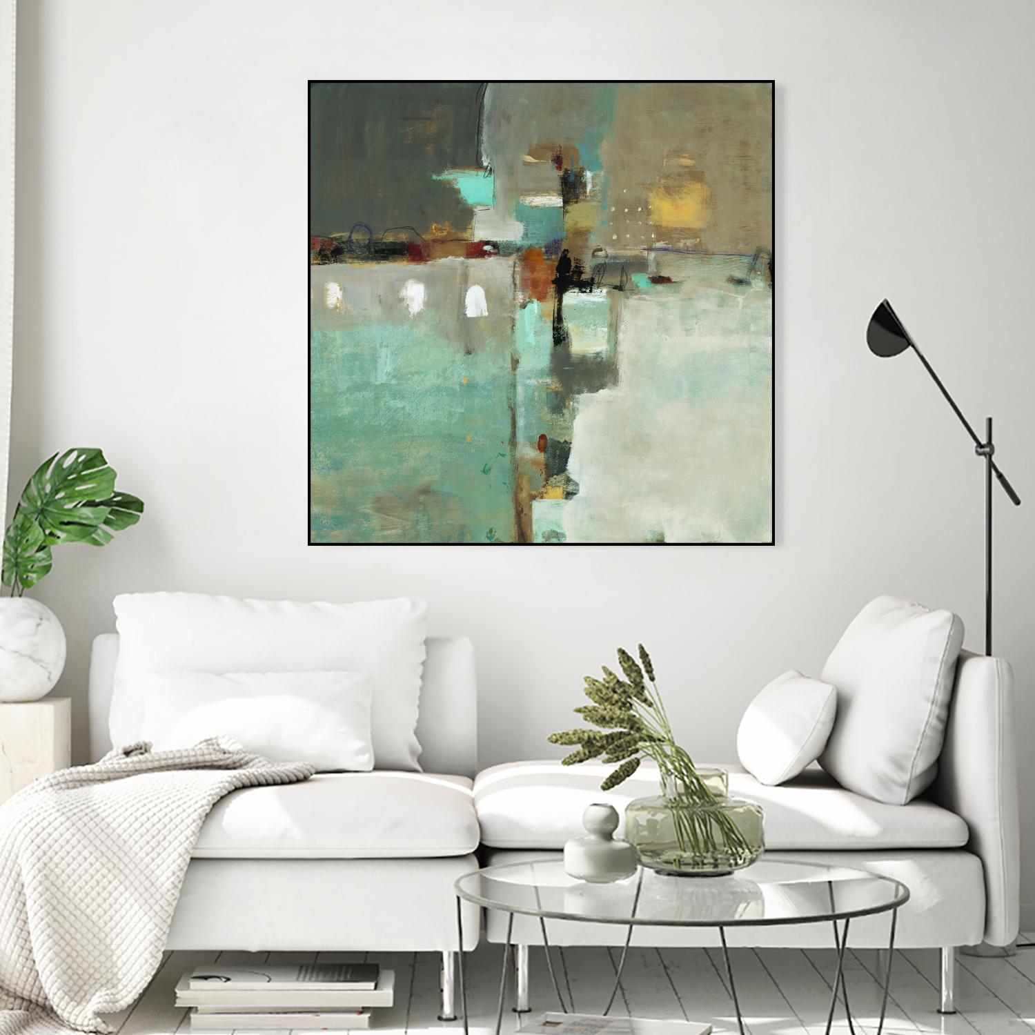 Crossroads II by Lisa Ridgers on GIANT ART - grey abstract