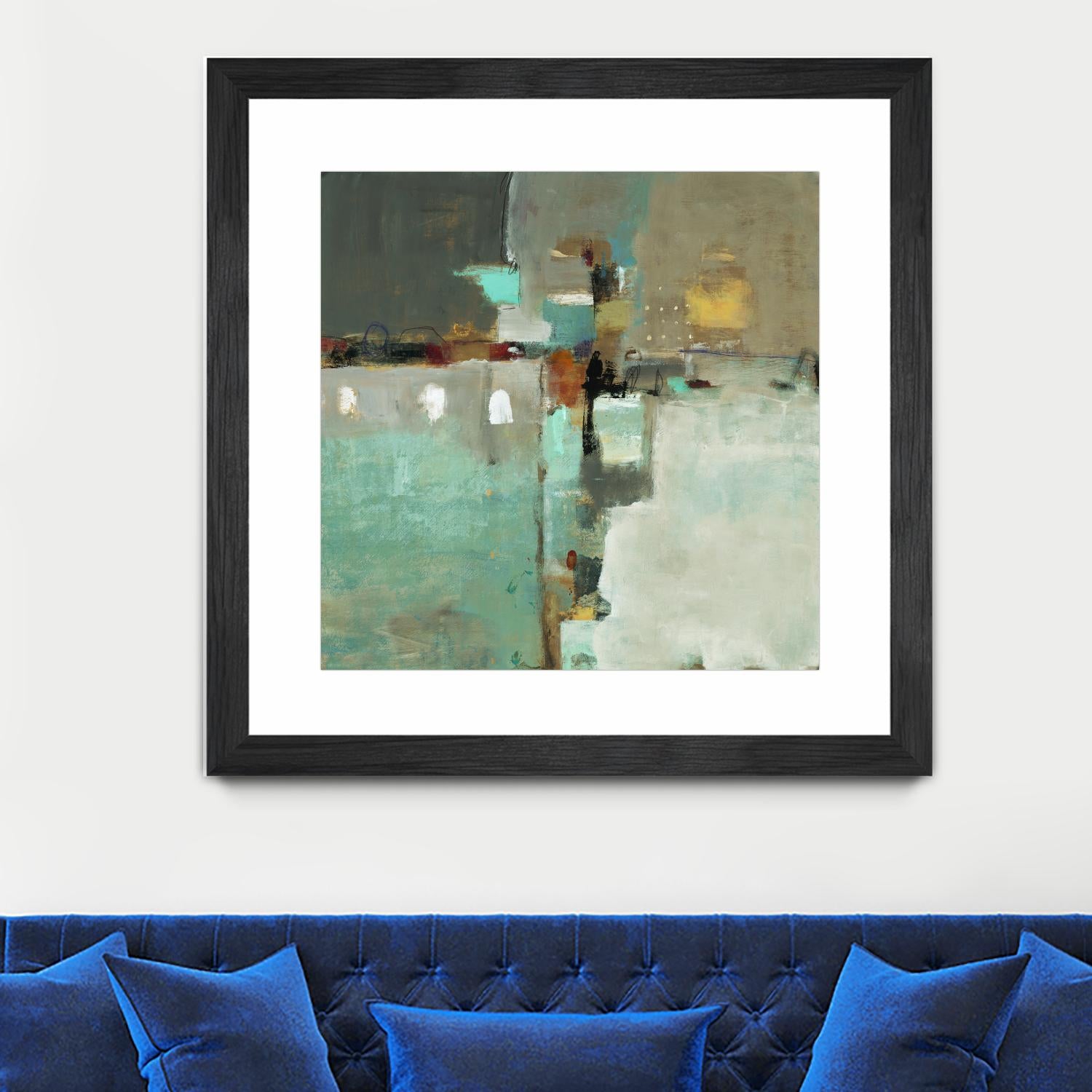 Crossroads II by Lisa Ridgers on GIANT ART - grey abstract