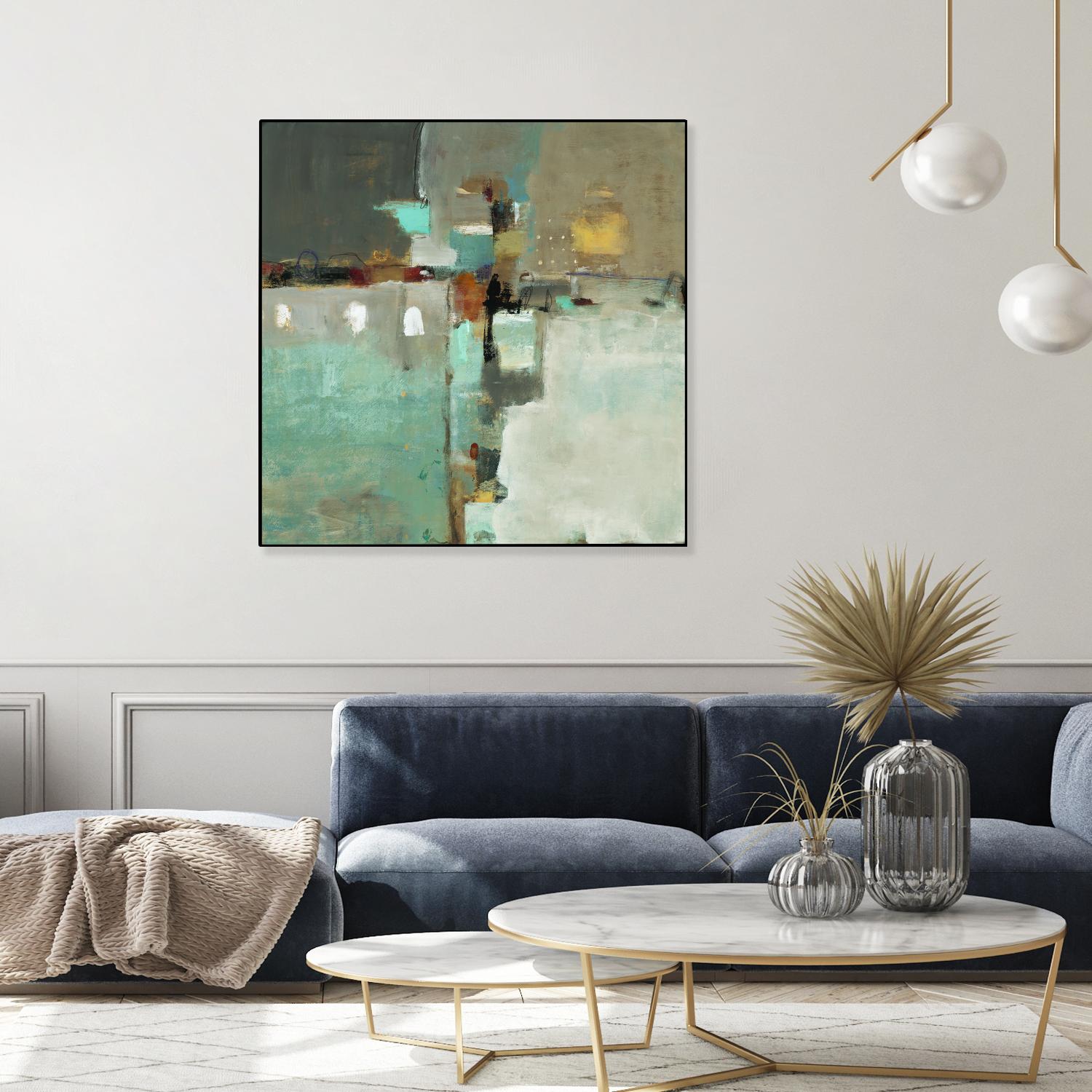 Crossroads II by Lisa Ridgers on GIANT ART - grey abstract