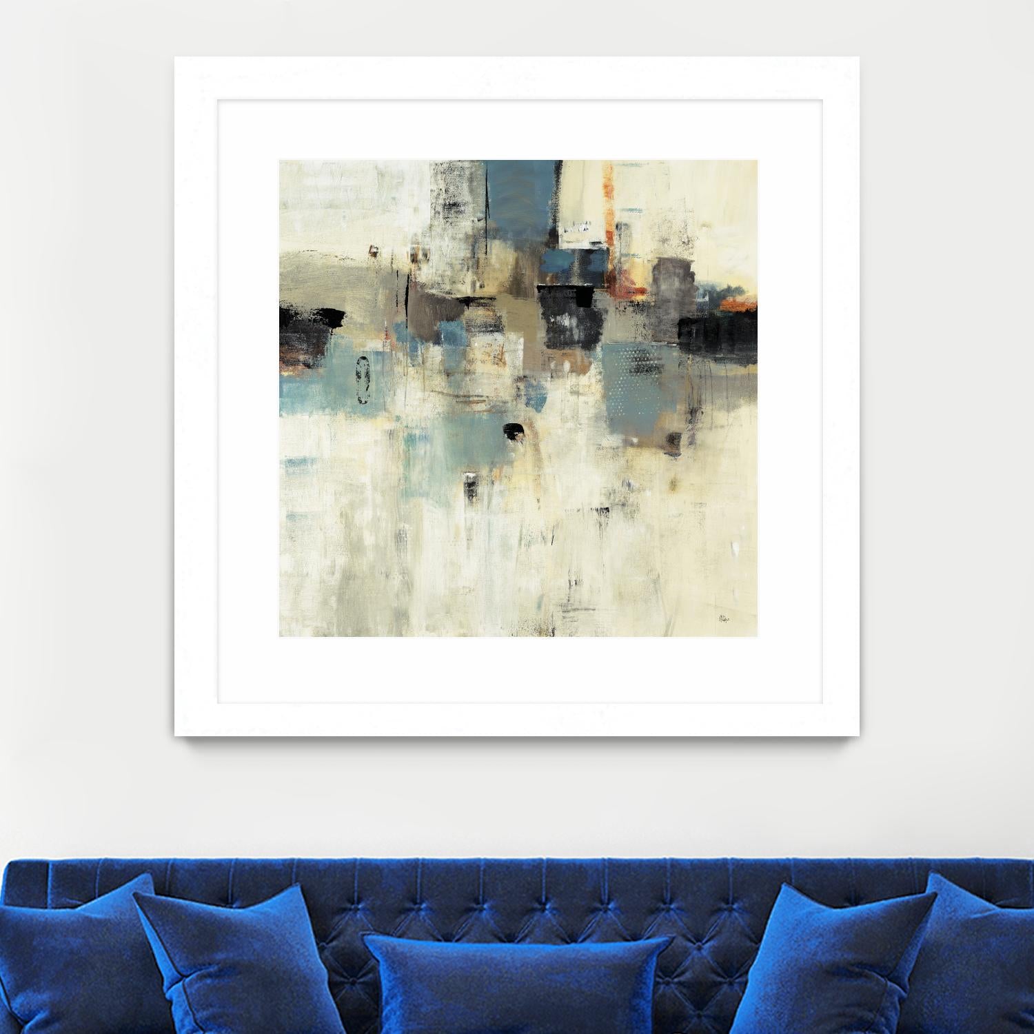 Let's Go II by Lisa Ridgers on GIANT ART - beige abstract