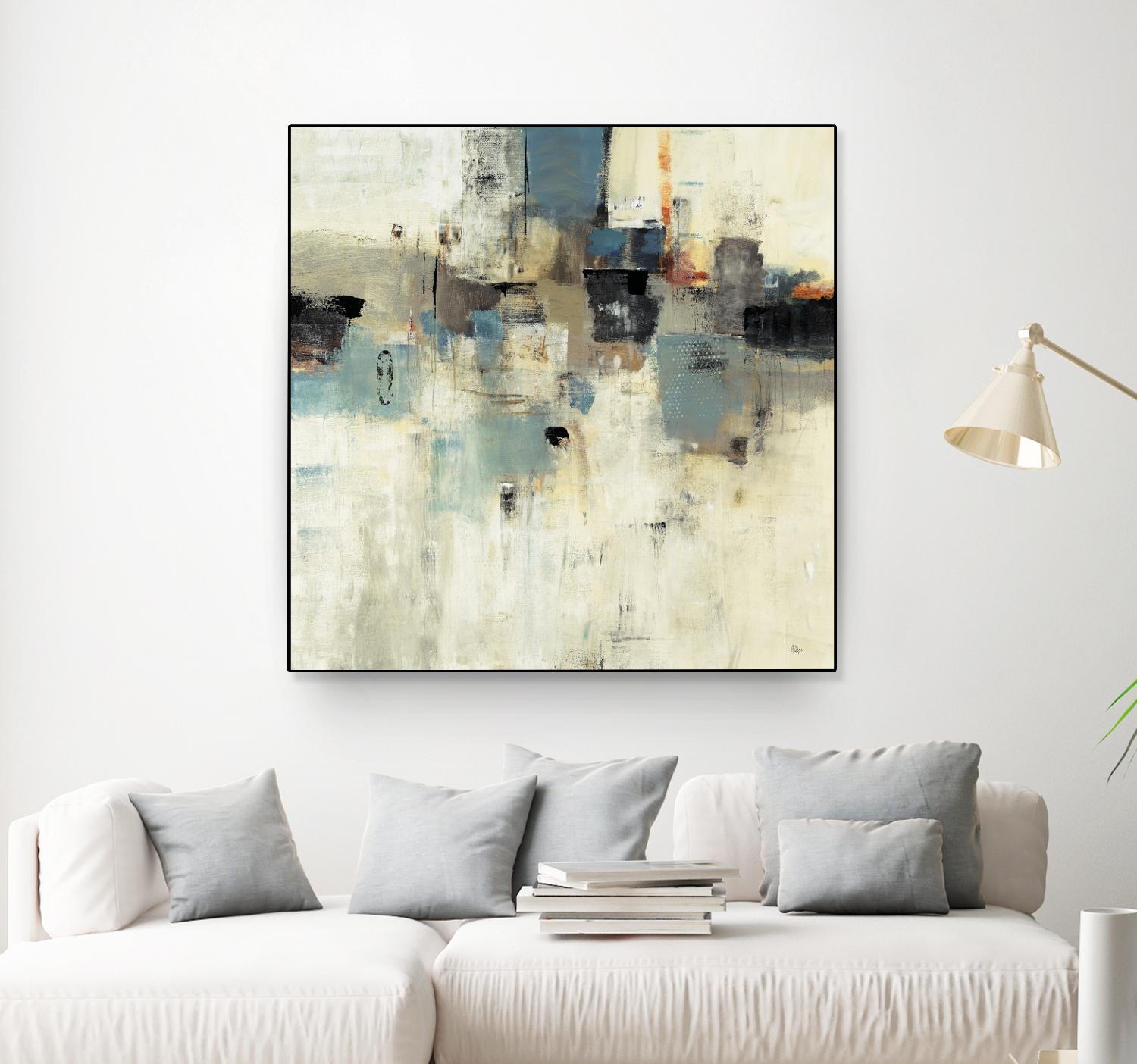 Let's Go II by Lisa Ridgers on GIANT ART - beige abstract