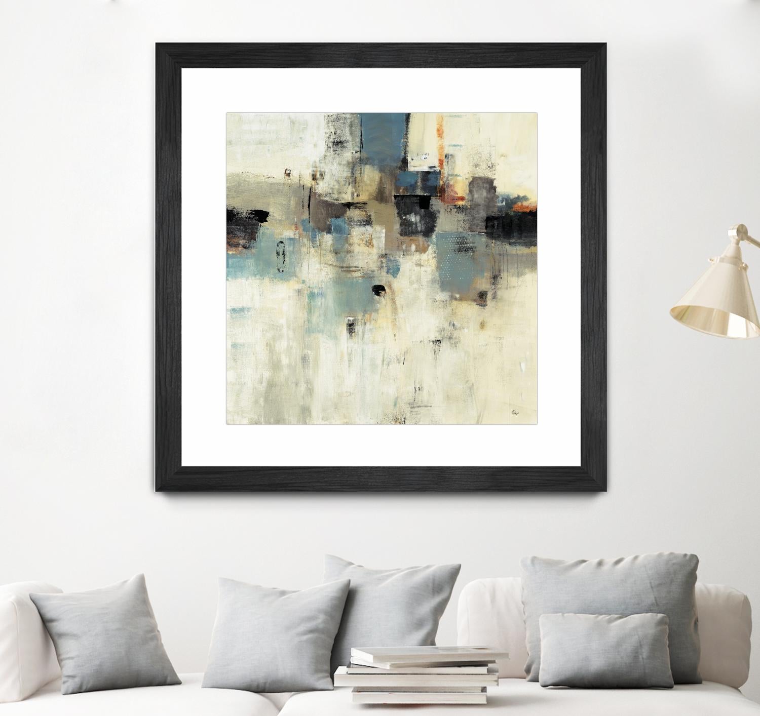 Let's Go II by Lisa Ridgers on GIANT ART - beige abstract