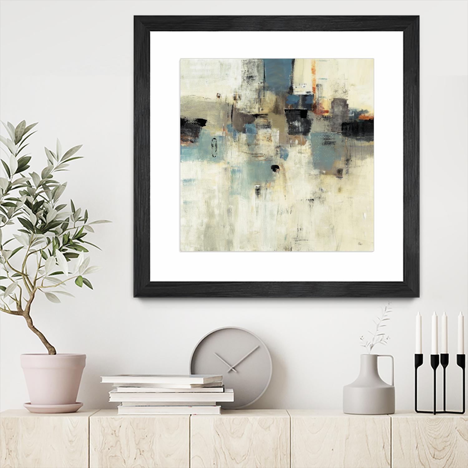 Let's Go II by Lisa Ridgers on GIANT ART - beige abstract