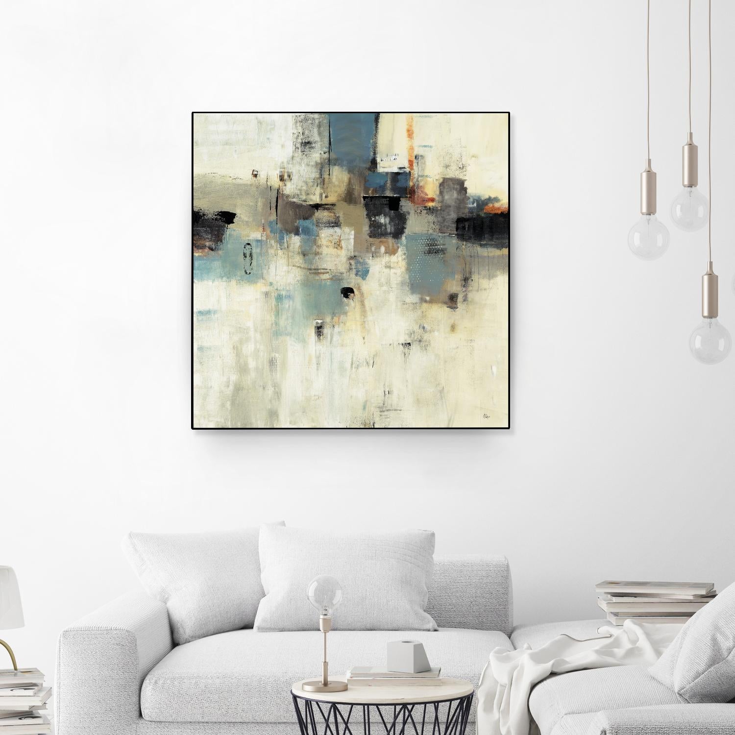 Let's Go II by Lisa Ridgers on GIANT ART - beige abstract