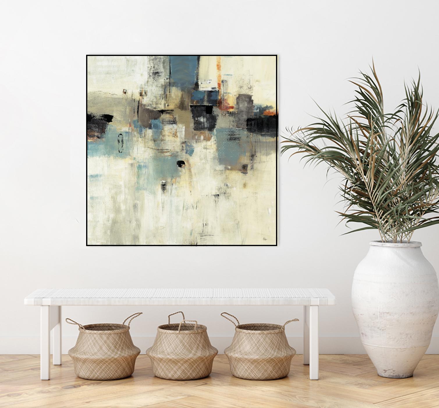 Let's Go II by Lisa Ridgers on GIANT ART - beige abstract