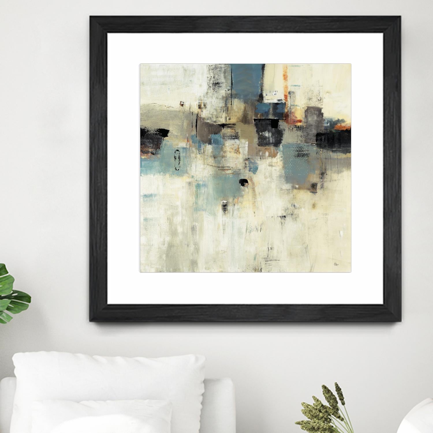 Let's Go II by Lisa Ridgers on GIANT ART - beige abstract