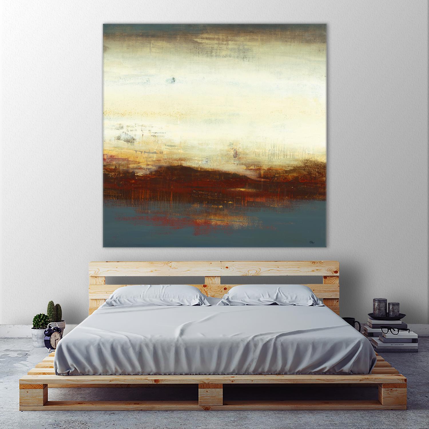 Layers of Life III by Lisa Ridgers on GIANT ART - brown abstract
