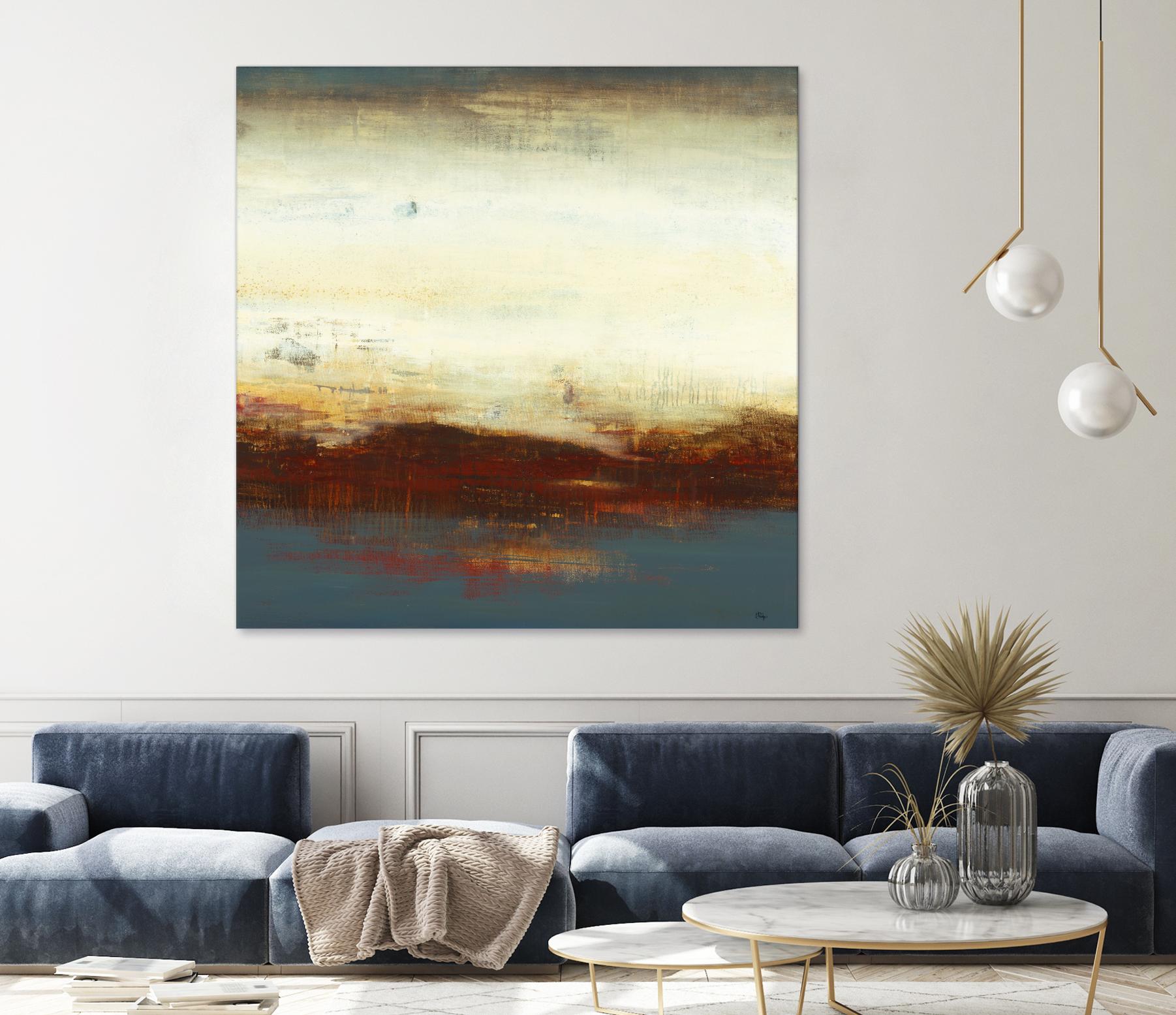 Layers of Life III by Lisa Ridgers on GIANT ART - brown abstract
