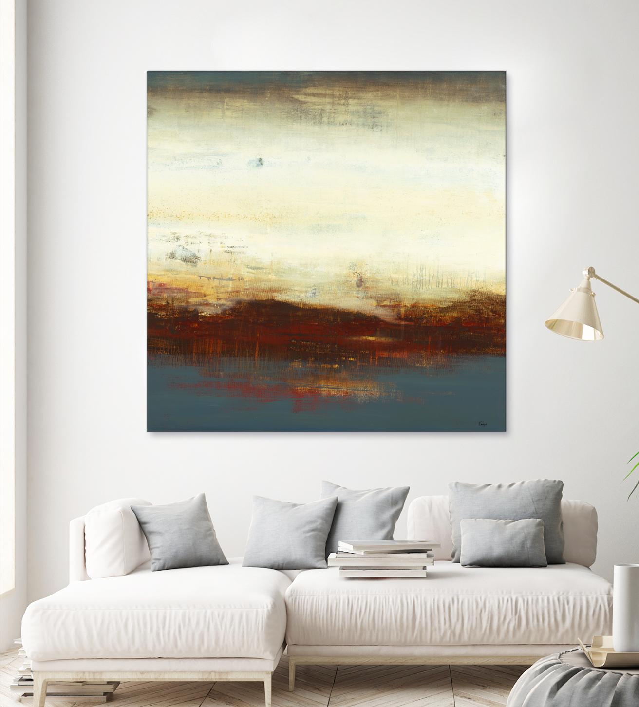 Layers of Life III by Lisa Ridgers on GIANT ART - brown abstract