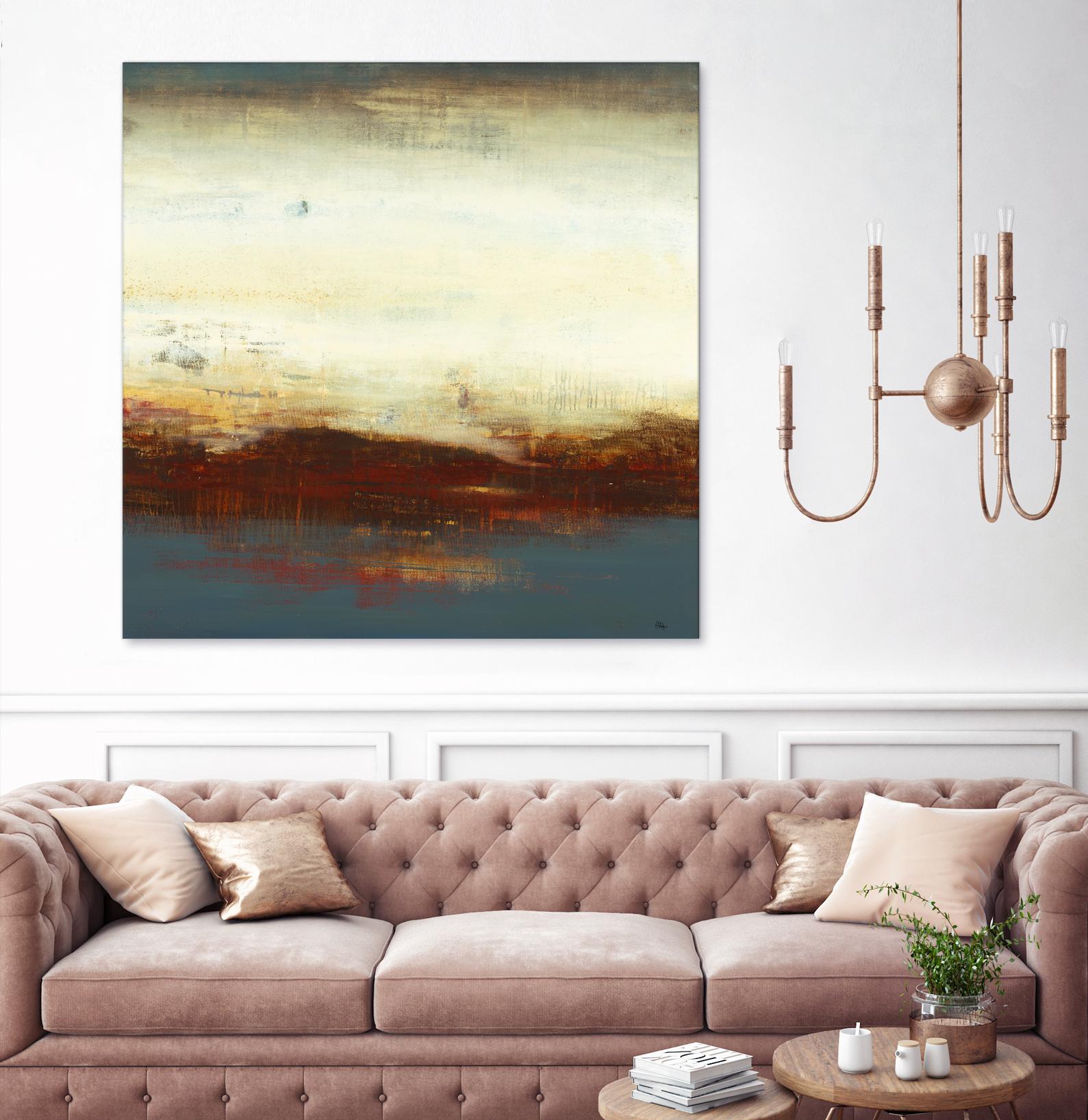 Layers of Life III by Lisa Ridgers on GIANT ART - brown abstract