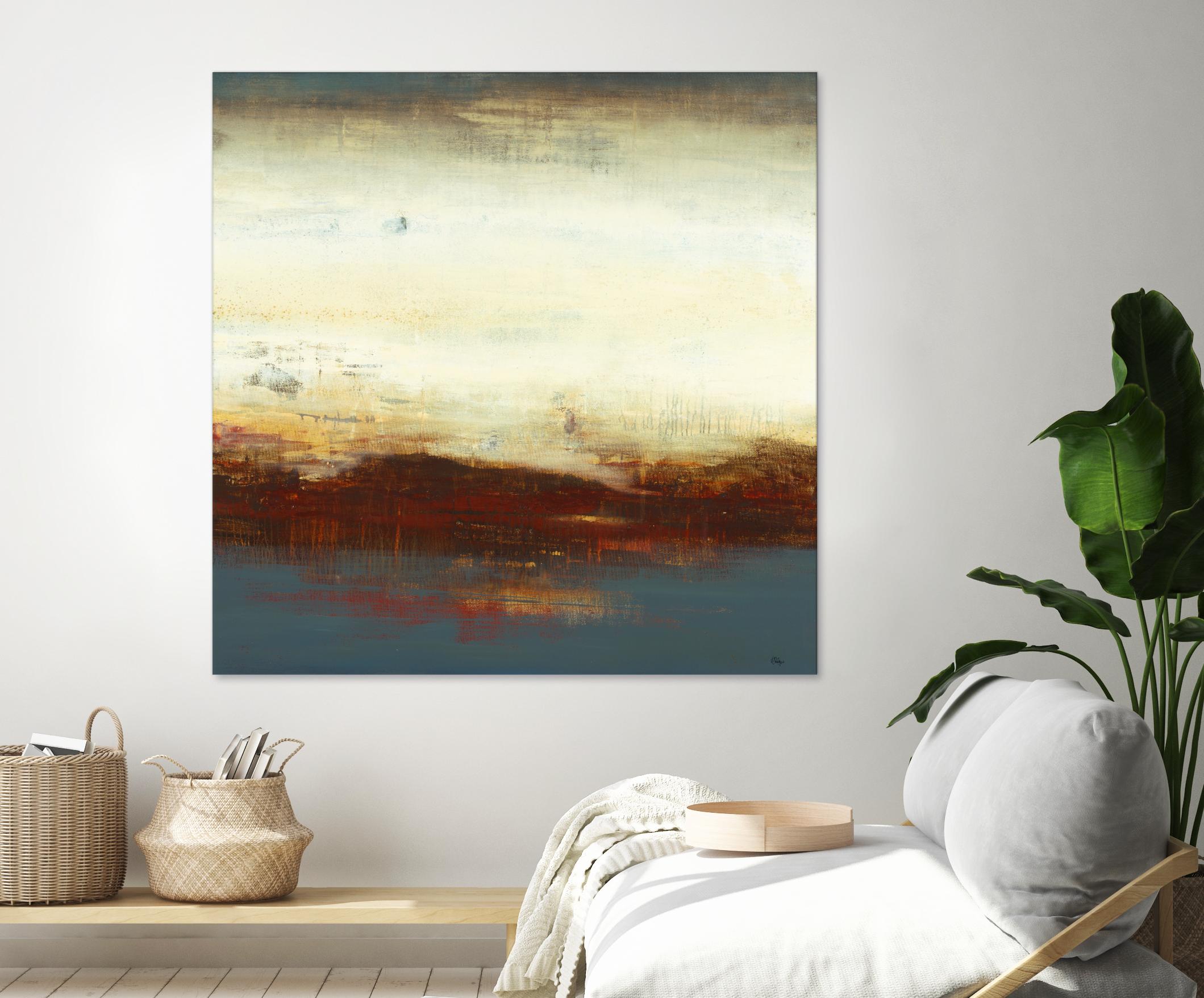 Layers of Life III by Lisa Ridgers on GIANT ART - brown abstract
