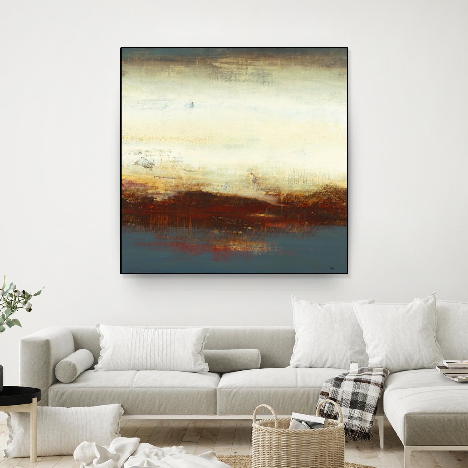 Layers of Life III by Lisa Ridgers on GIANT ART - brown abstract