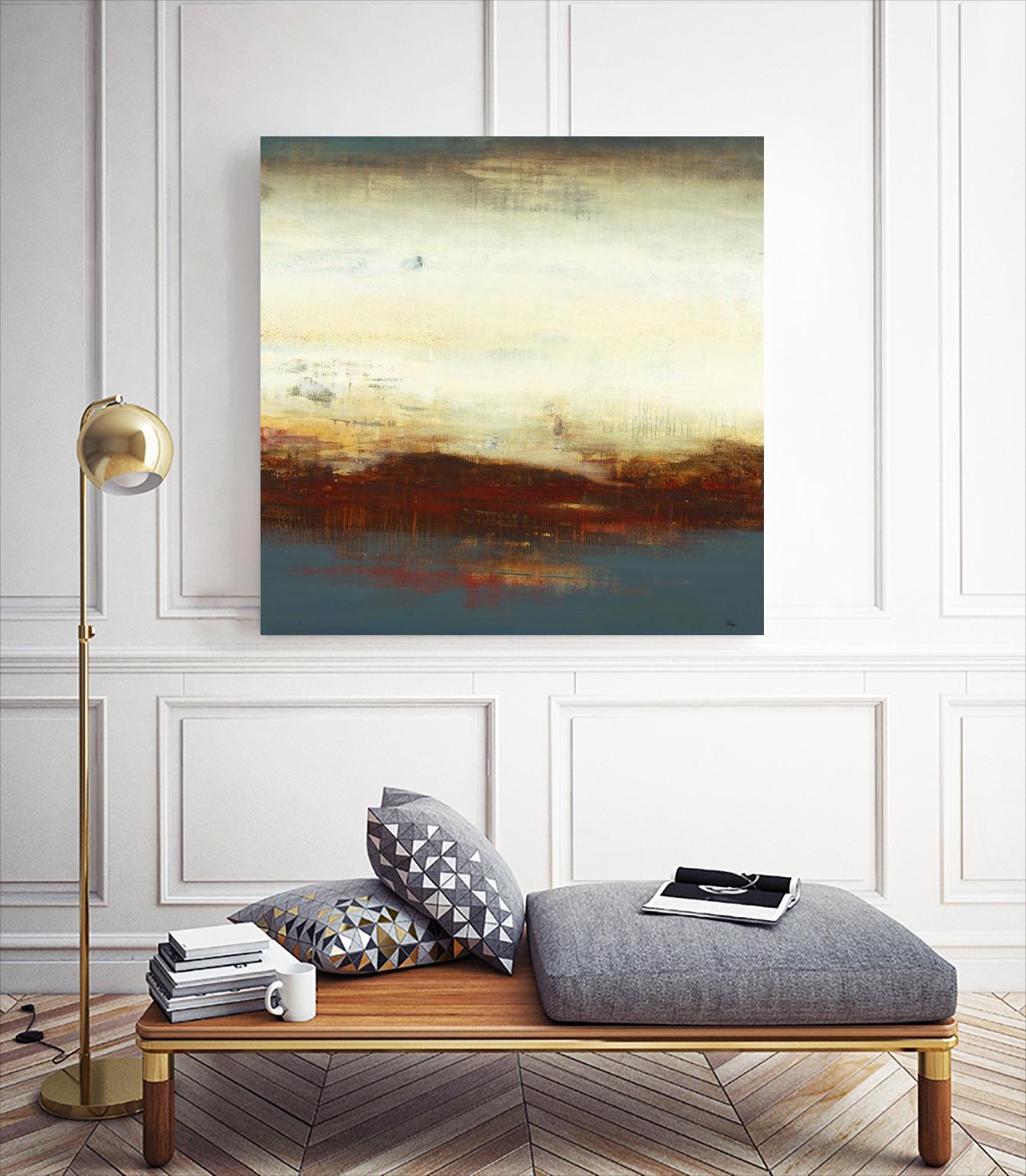 Layers of Life III by Lisa Ridgers on GIANT ART - brown abstract