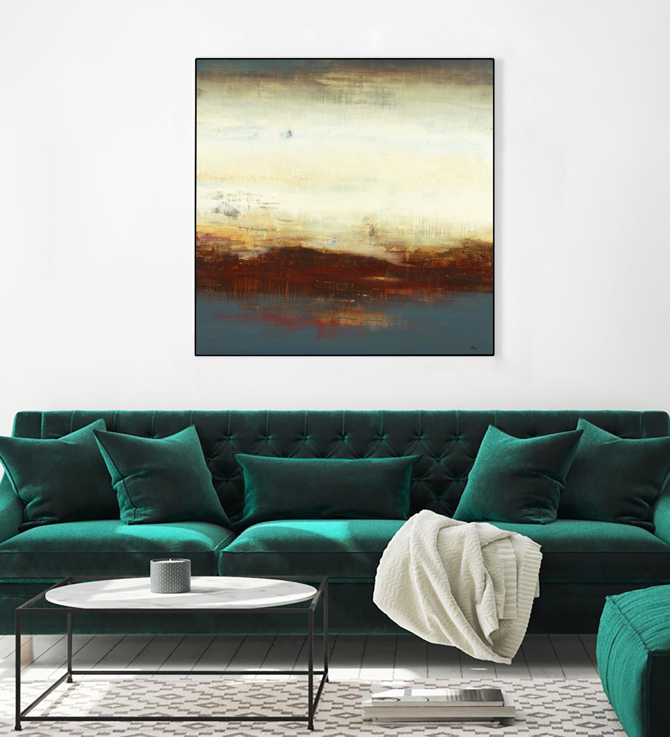 Layers of Life III by Lisa Ridgers on GIANT ART - brown abstract