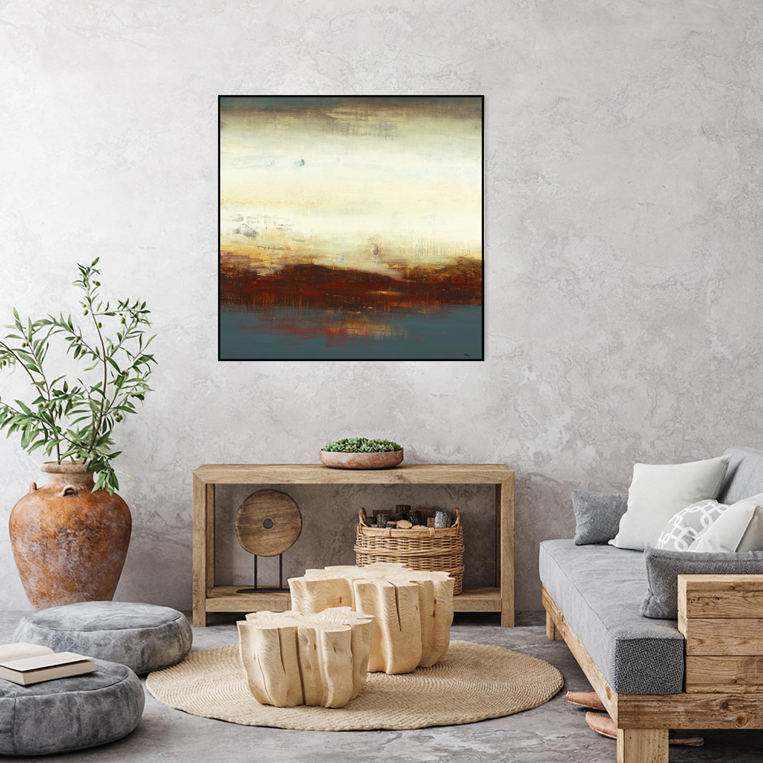 Layers of Life III by Lisa Ridgers on GIANT ART - brown abstract