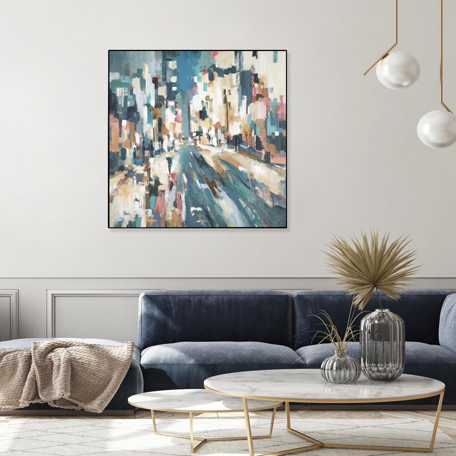 City Beat by Lisa Ridgers on GIANT ART - pink contemporary