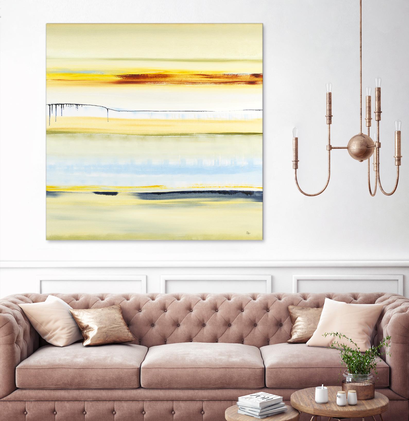 Beach Day by Lisa Ridgers on GIANT ART - blue abstract