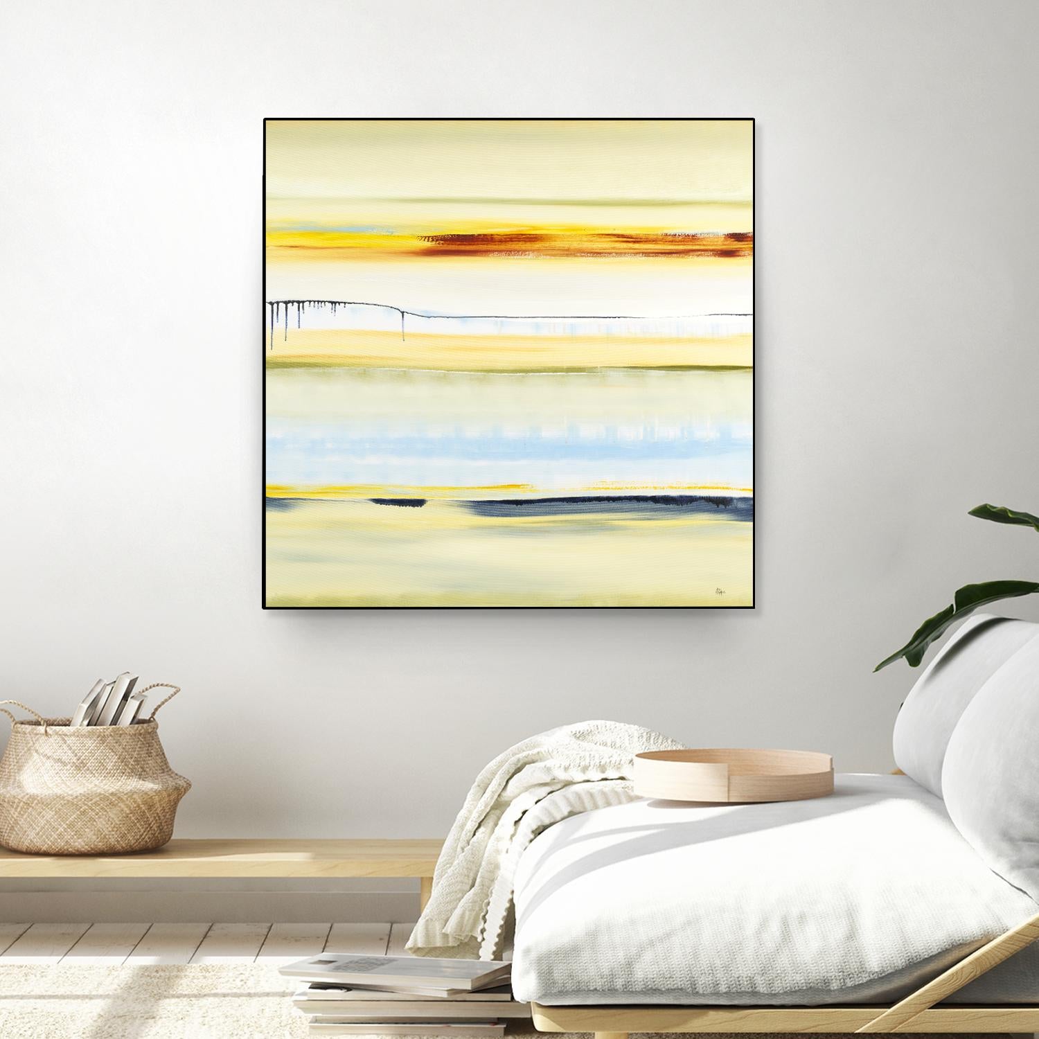 Beach Day by Lisa Ridgers on GIANT ART - blue abstract