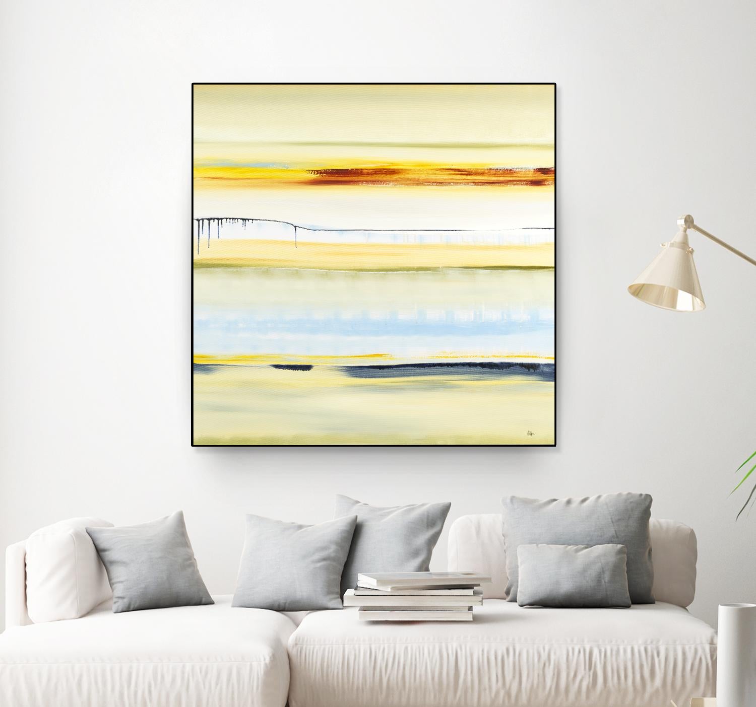 Beach Day by Lisa Ridgers on GIANT ART - blue abstract