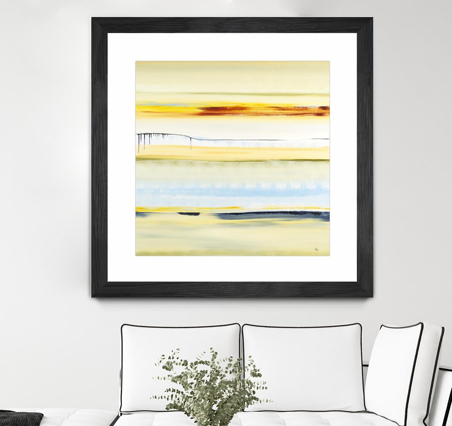 Beach Day by Lisa Ridgers on GIANT ART - blue abstract