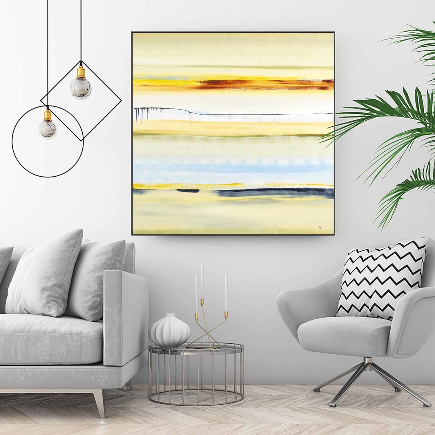 Beach Day by Lisa Ridgers on GIANT ART - blue abstract