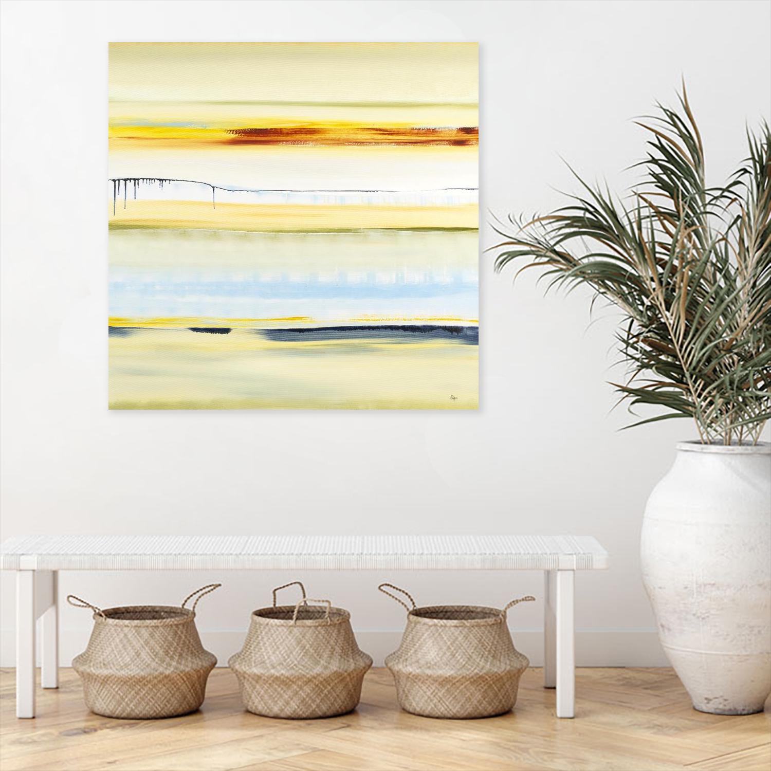 Beach Day by Lisa Ridgers on GIANT ART - blue abstract