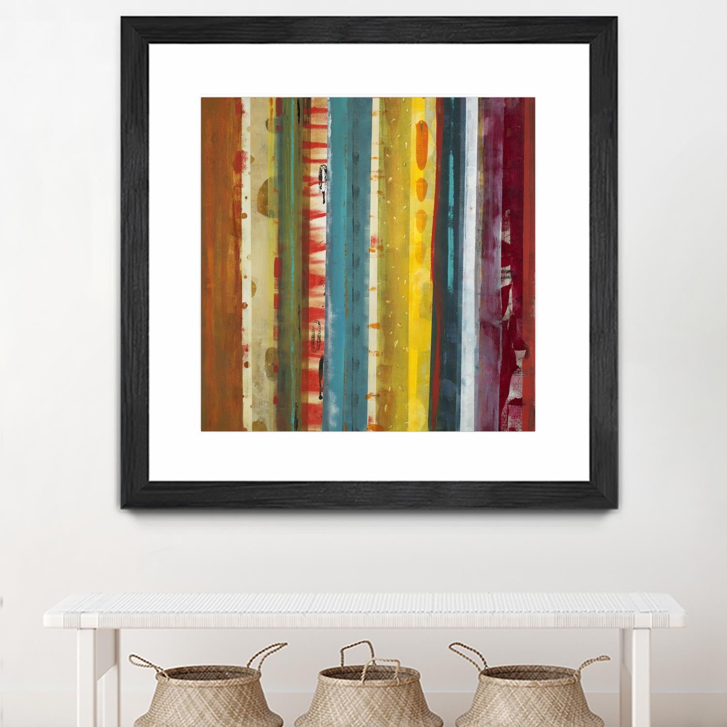 Bold Lanes by Lisa Ridgers on GIANT ART - yellow abstract