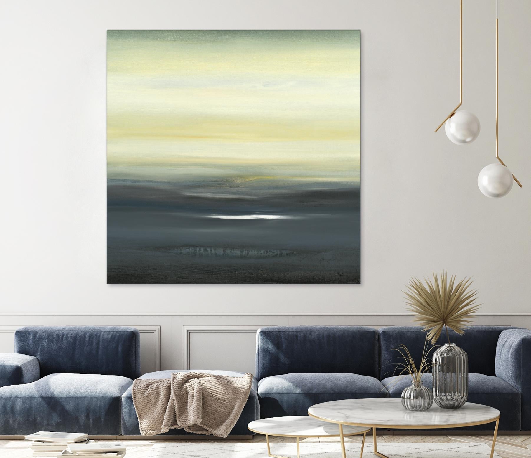 Land of Serenity II by Lisa Ridgers on GIANT ART - blue abstract