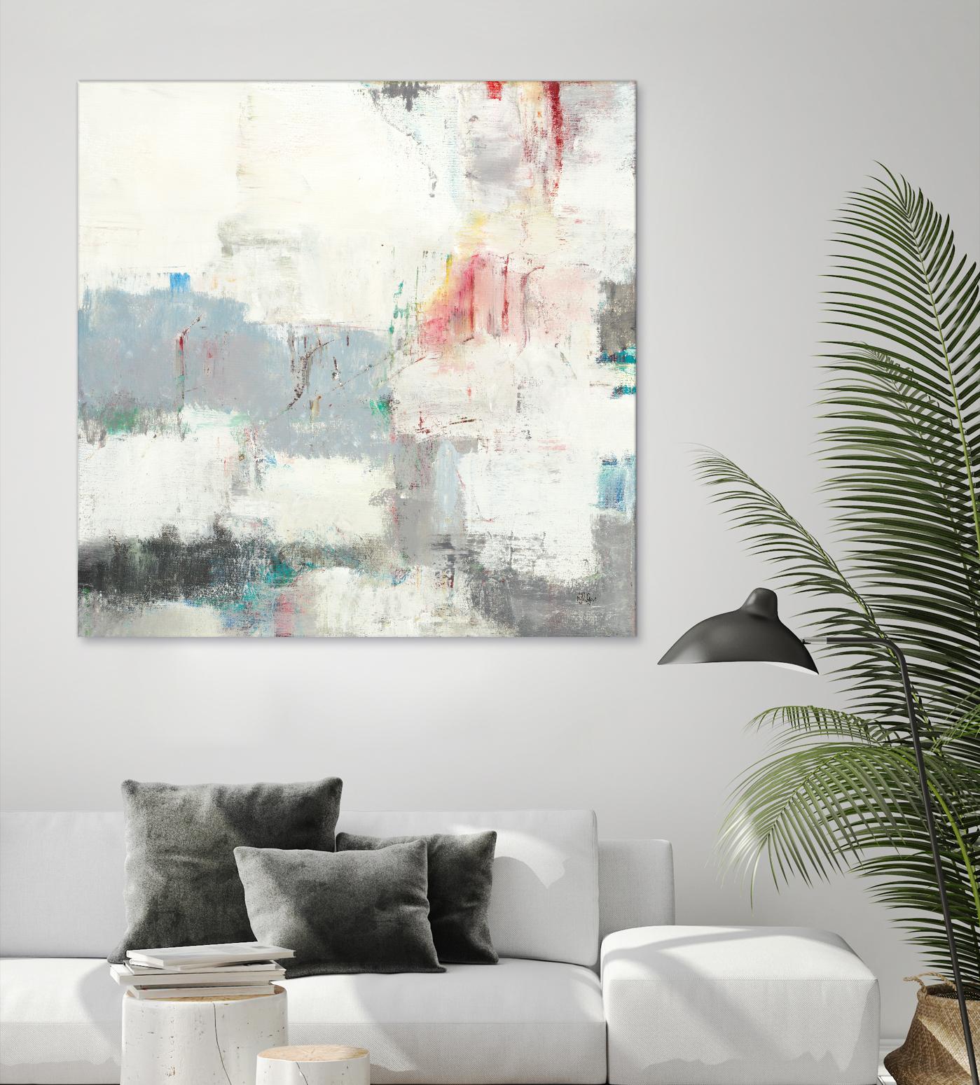 Clear Intentions by Lisa Ridgers on GIANT ART - beige abstract
