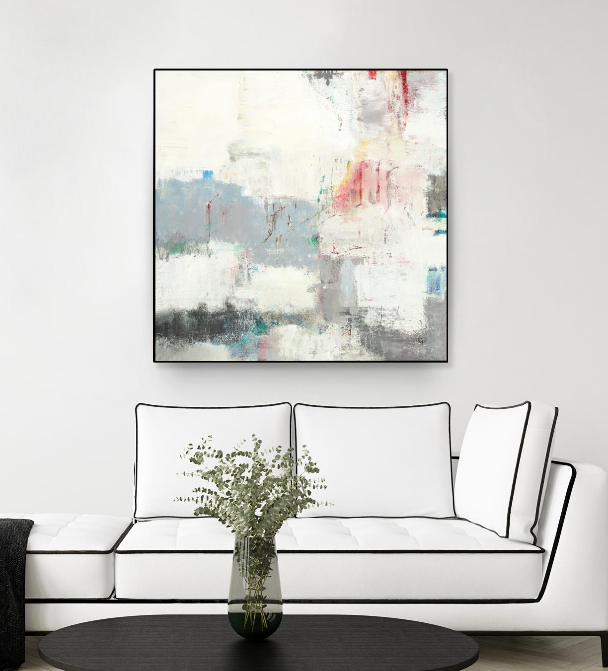 Clear Intentions by Lisa Ridgers on GIANT ART - beige abstract