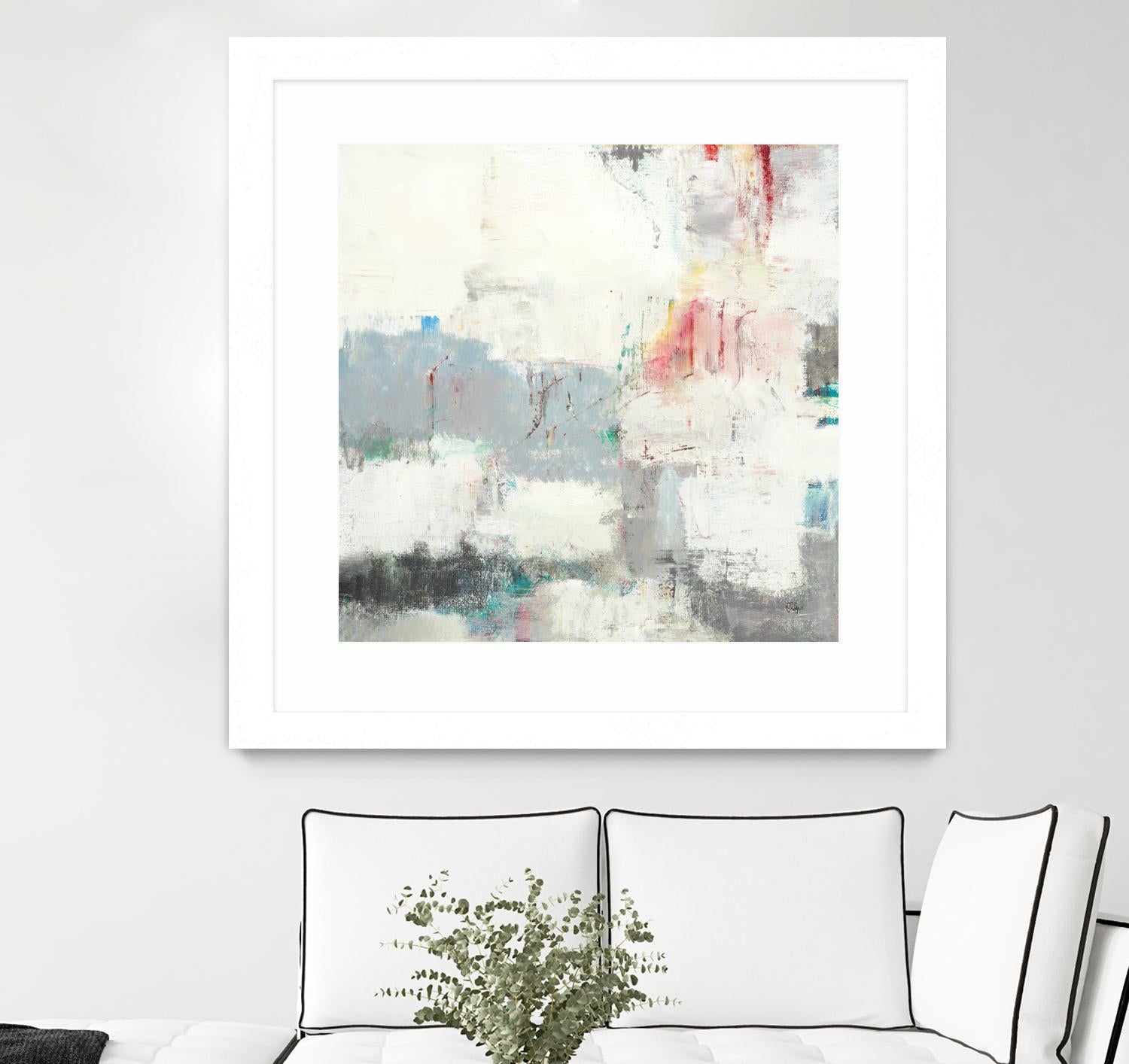 Clear Intentions by Lisa Ridgers on GIANT ART - beige abstract