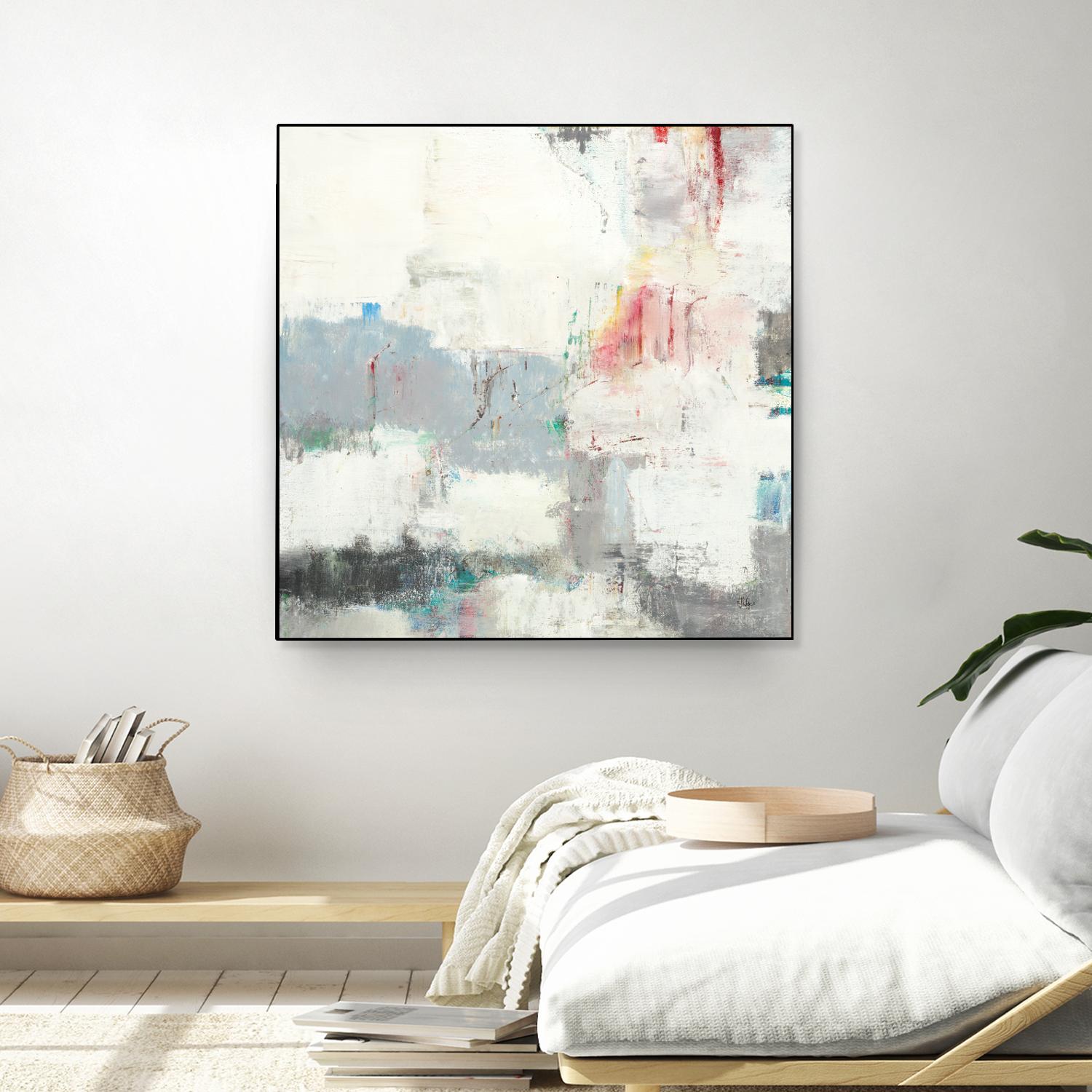 Clear Intentions by Lisa Ridgers on GIANT ART - beige abstract