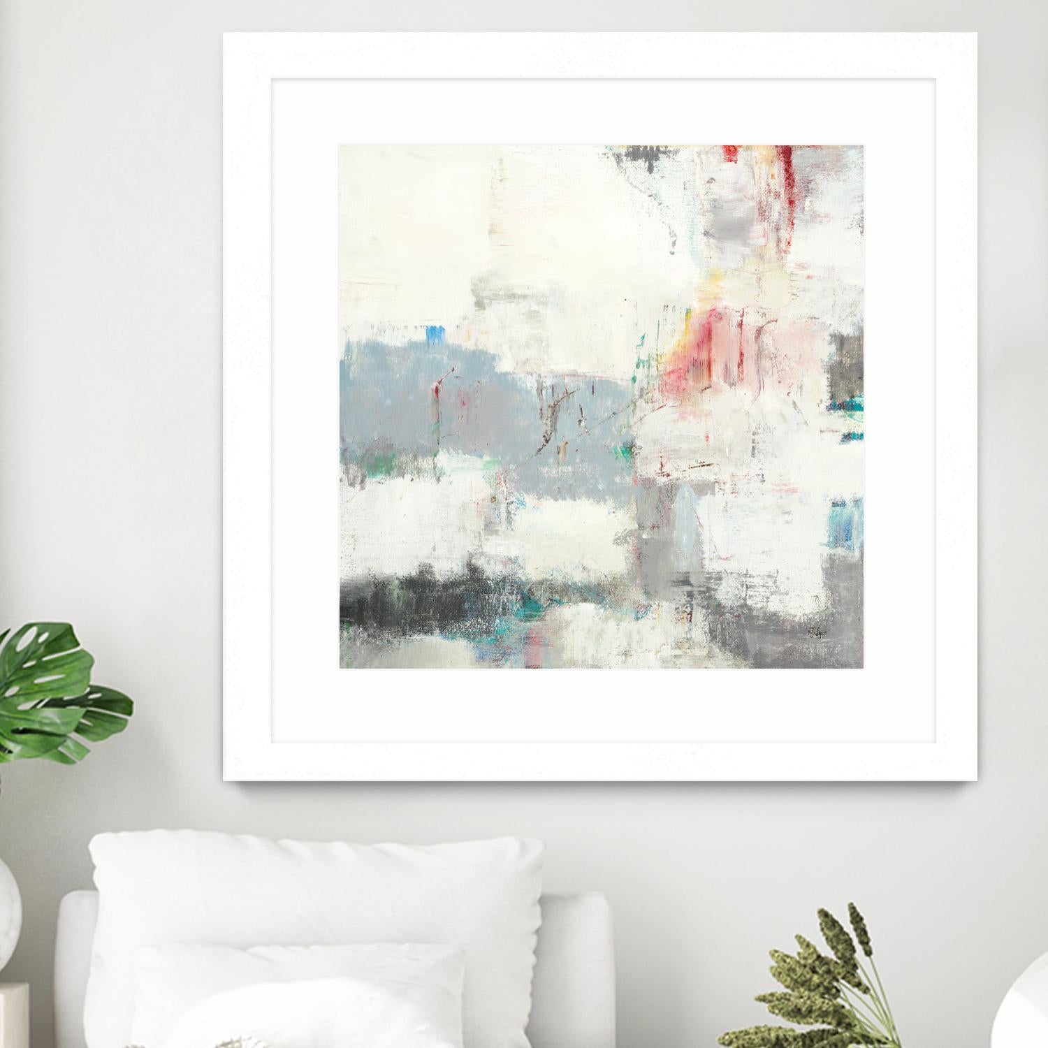 Clear Intentions by Lisa Ridgers on GIANT ART - beige abstract